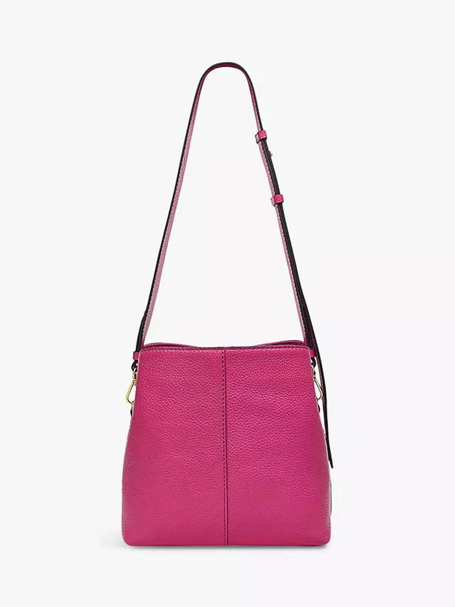 Radley Dukes Place Medium Leather Cross Body Bag, Cerise