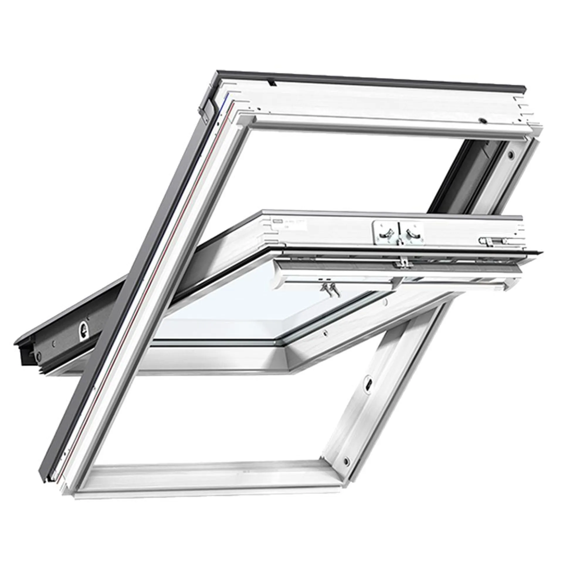 VELUX GGL Security Roof Window – Manual, Centre-Pivot, White