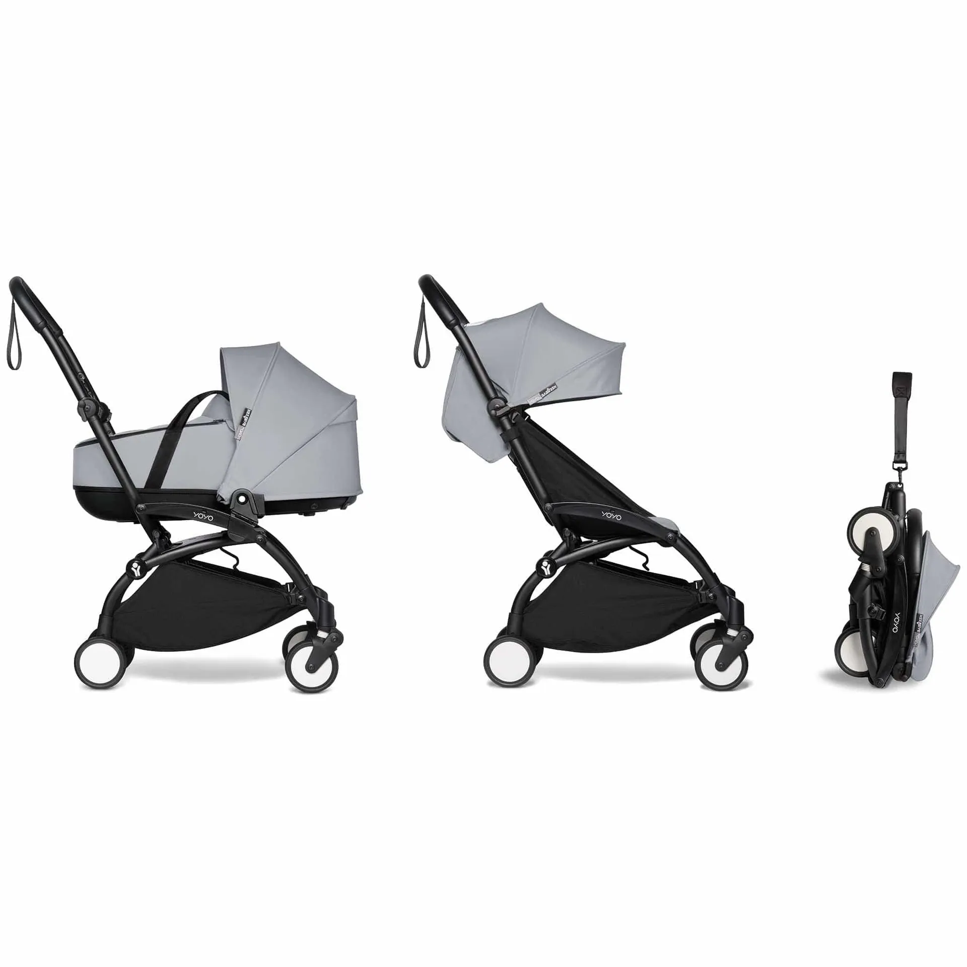 BABYZEN YOYO2 0+ Complete Bassinet Pram Black/Stone