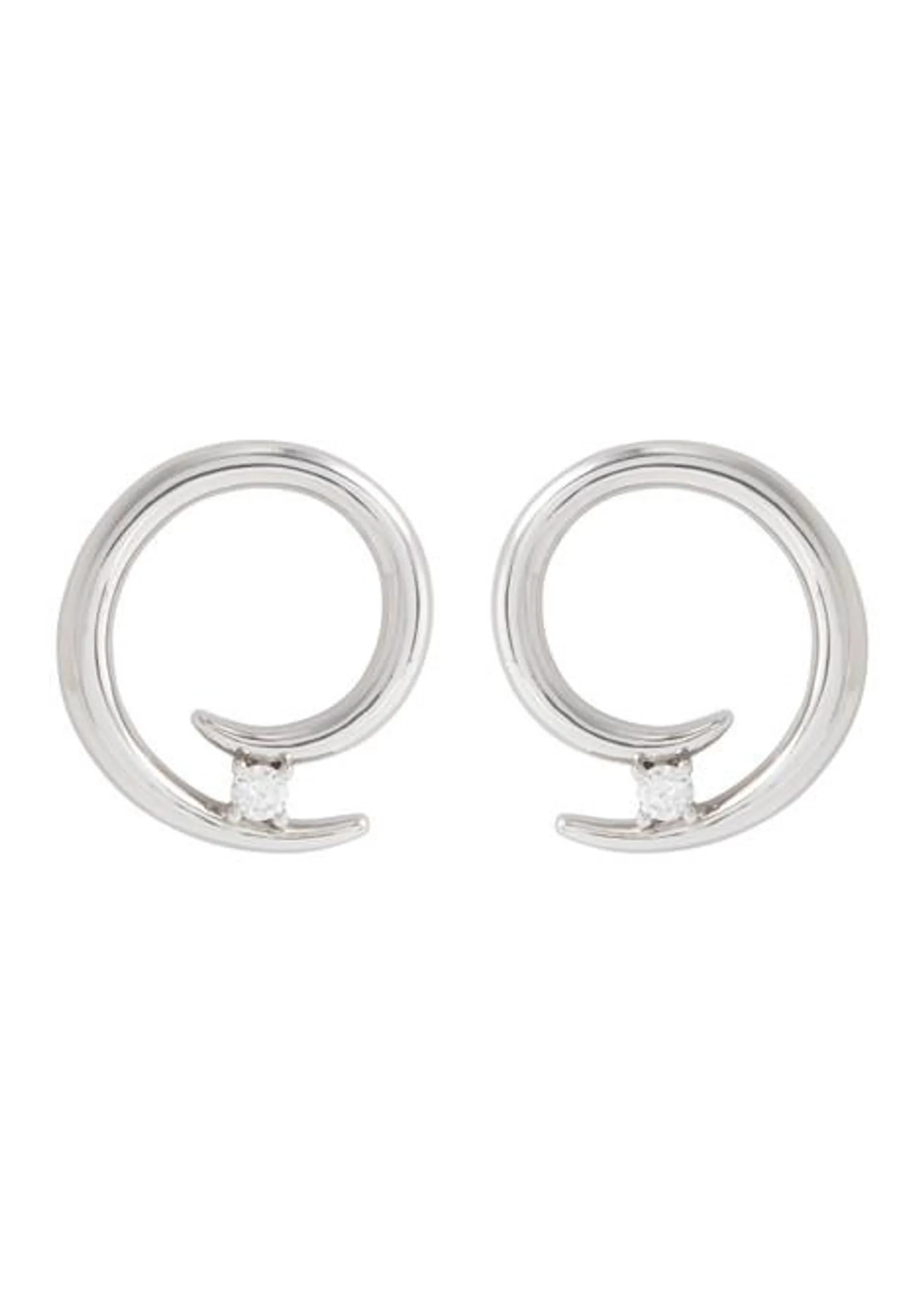 Grande Charmeur silver-plated drop earrings