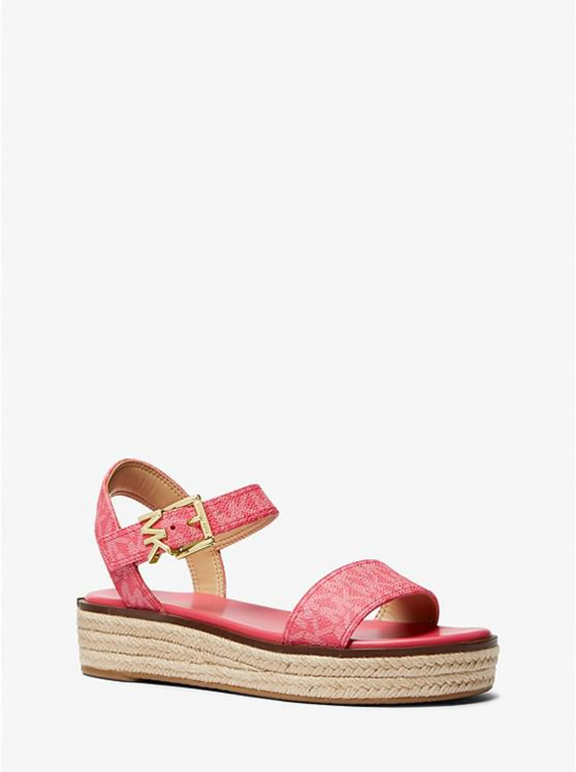 Richie Logo Platform Espadrille Sandal