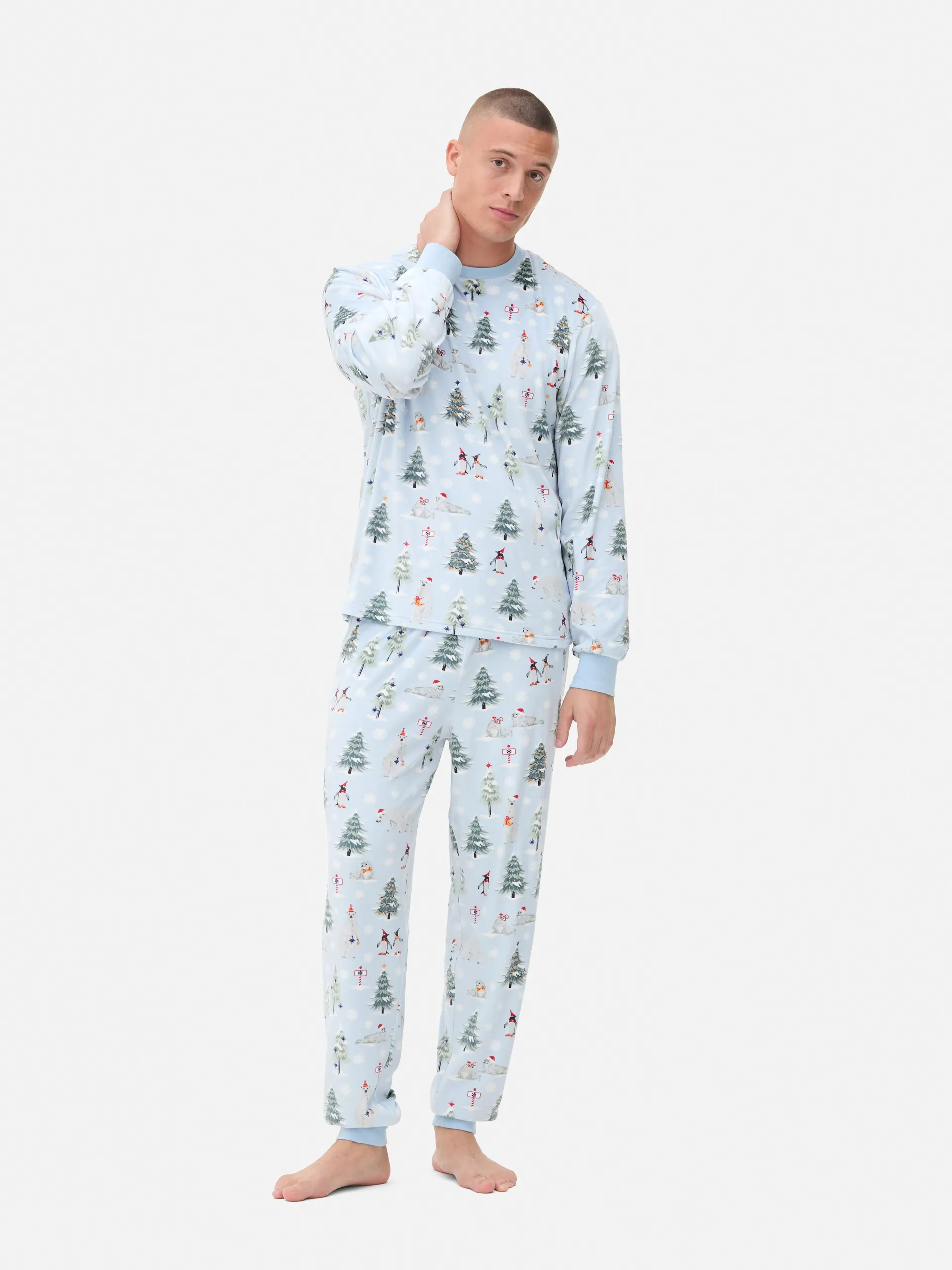 Men’s Fleece Christmas Family Pyjamas