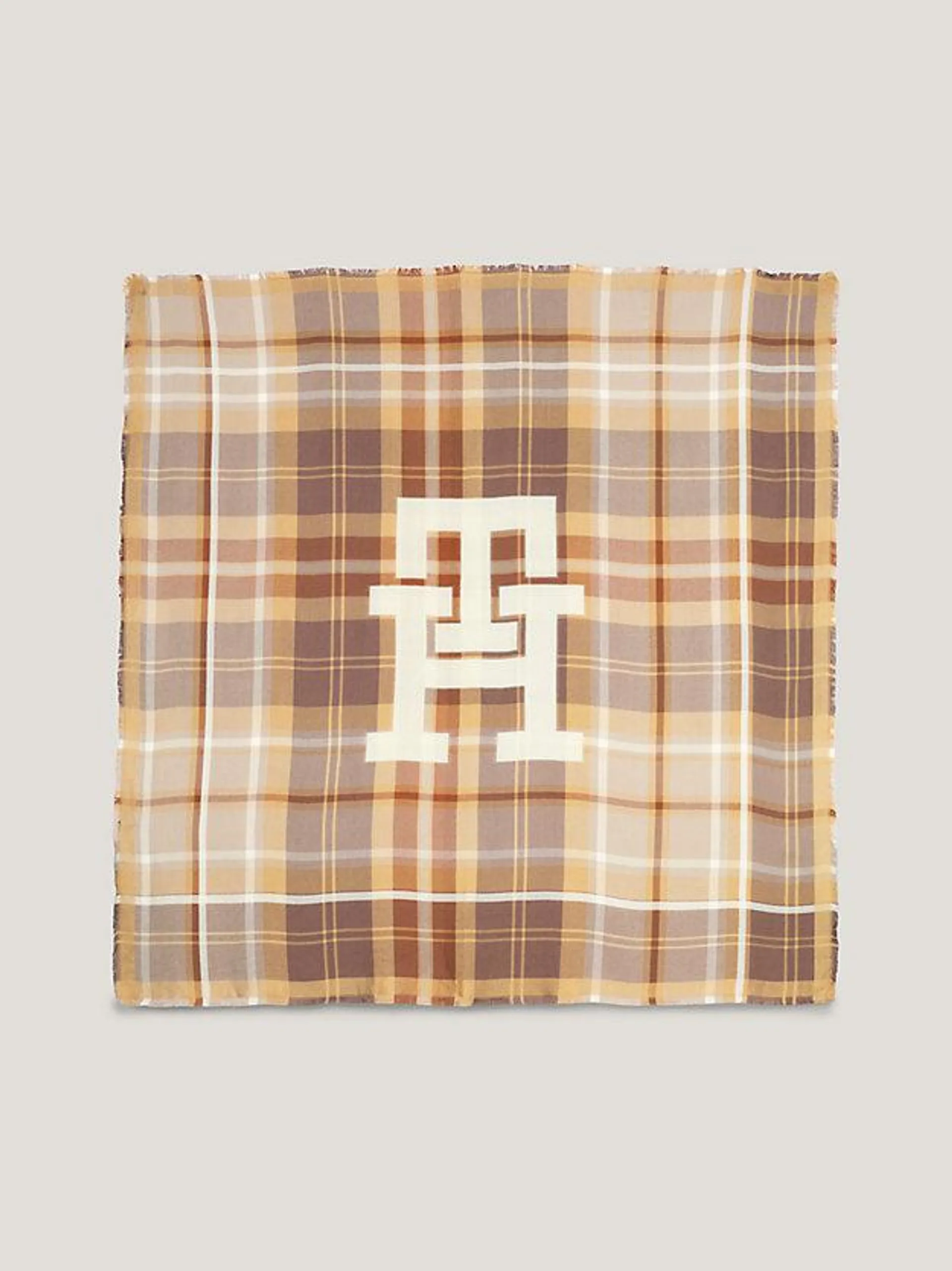 Large Square Check Scarf