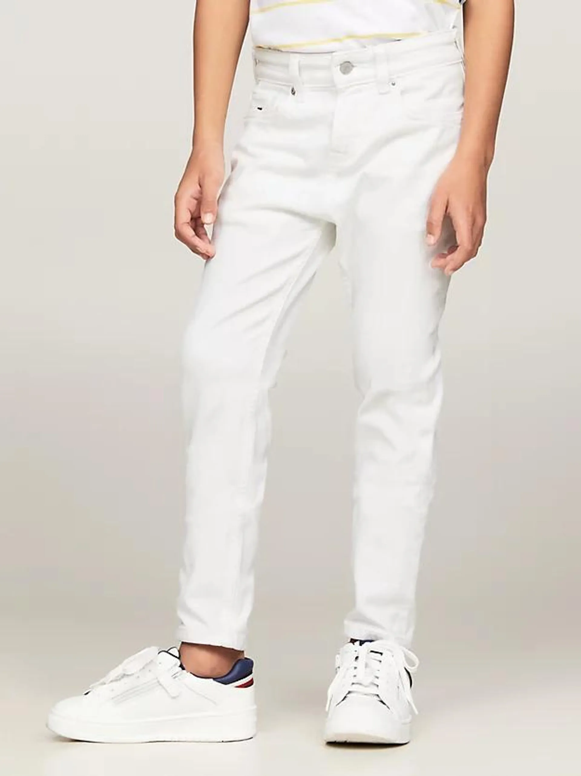 Scanton Slim White Jeans