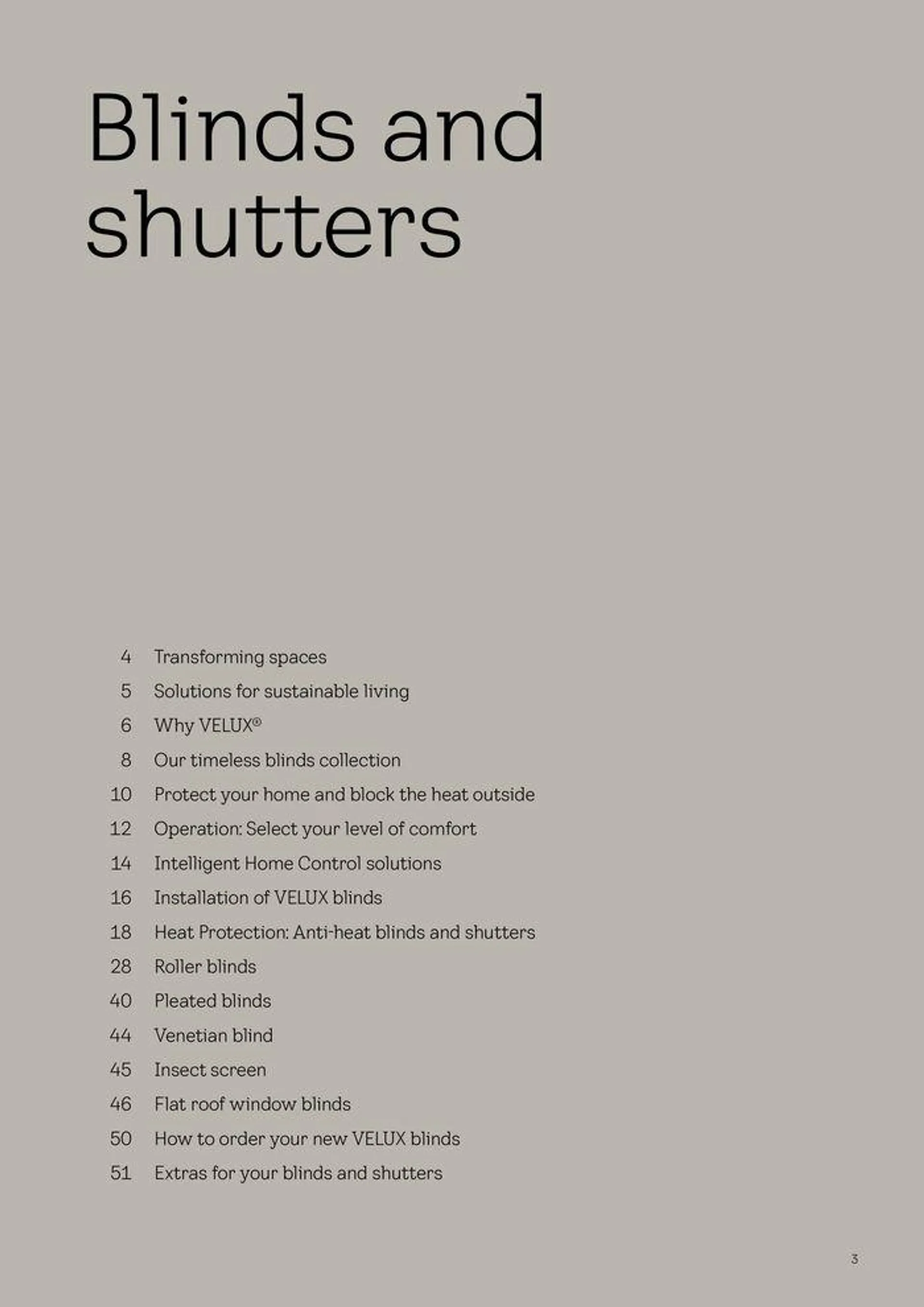 Blinds and Shutters 2024 from 2 April to 31 December 2024 - Catalogue Page 3