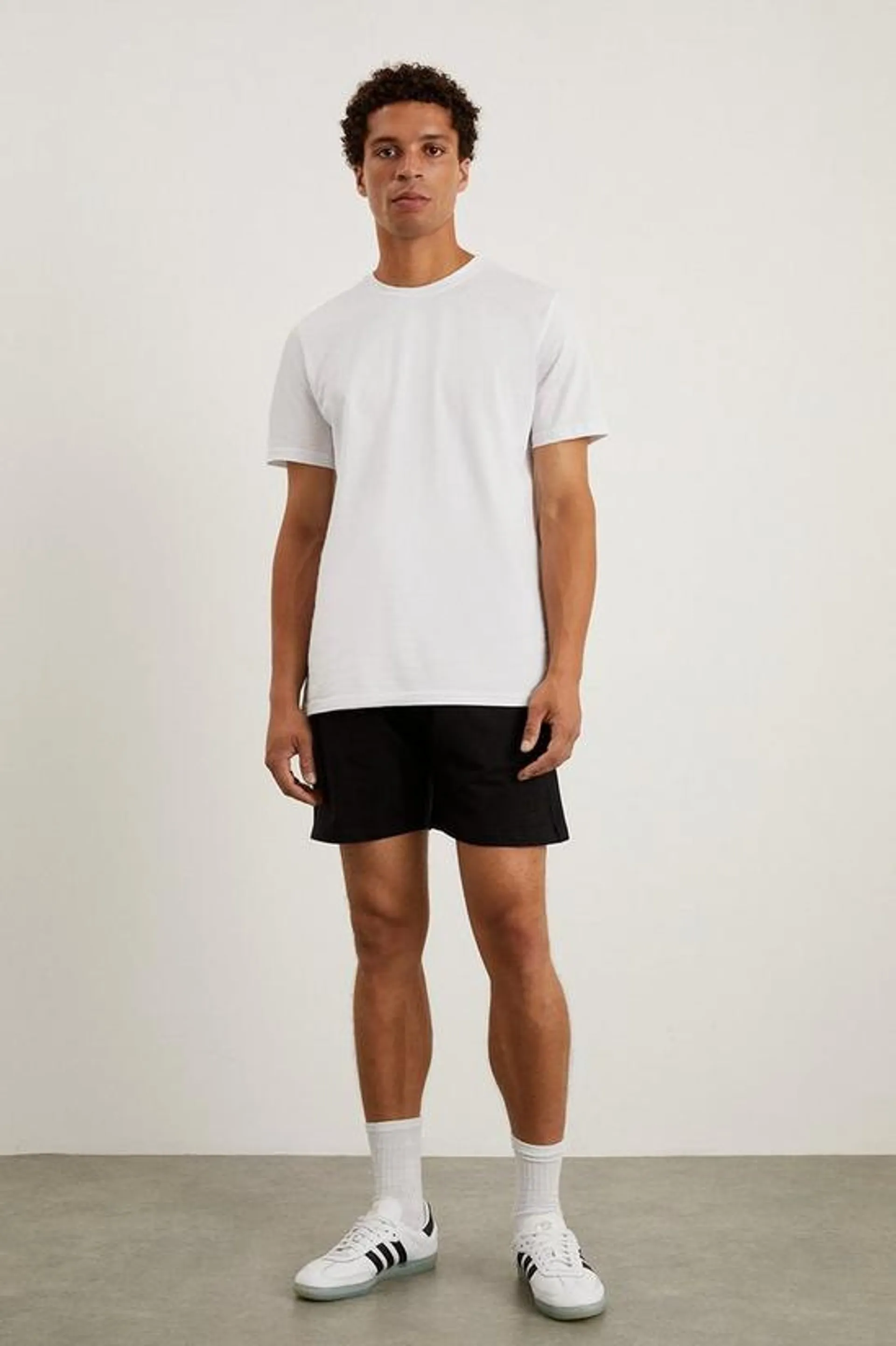 Embroidered M Logo Jersey Short