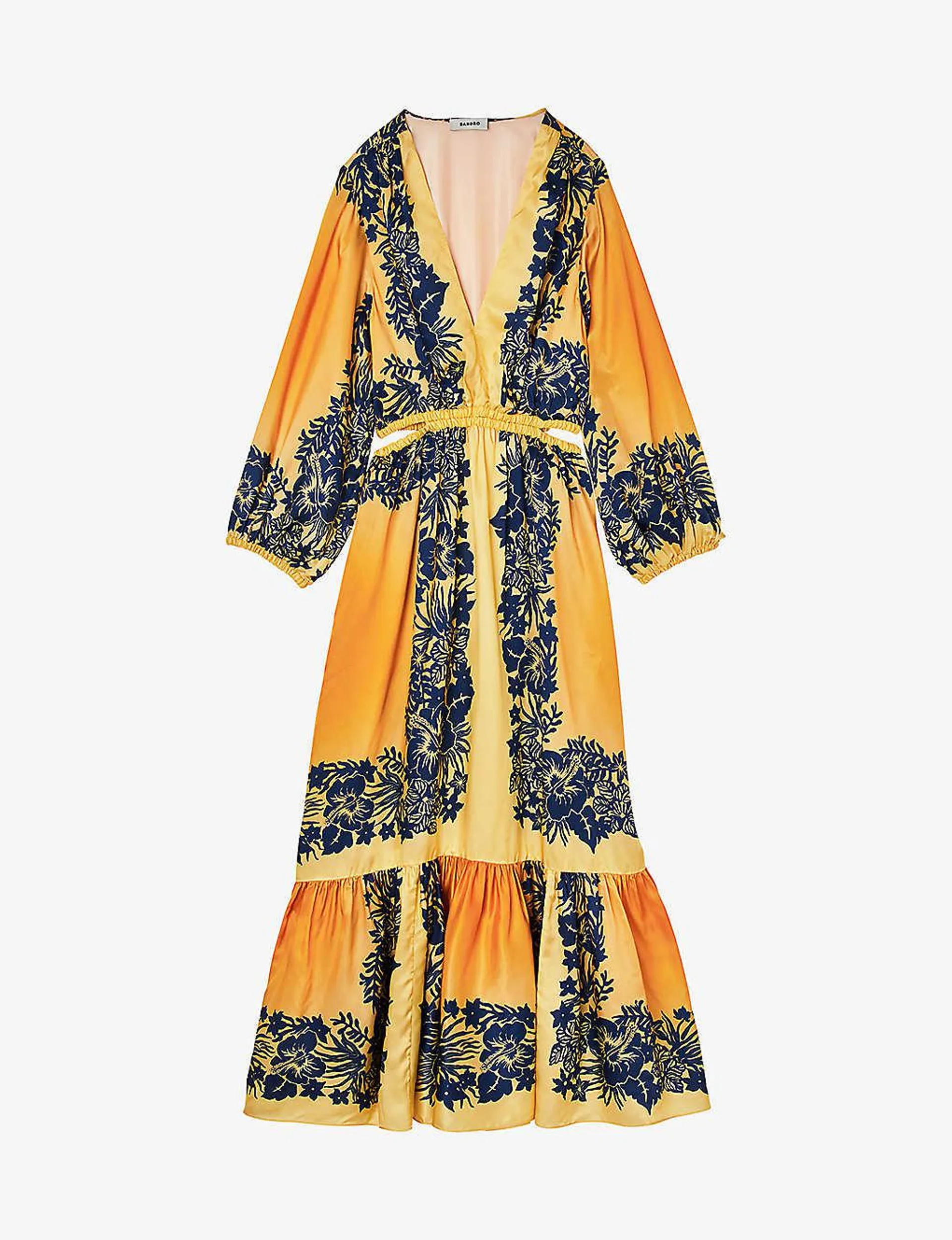 Willow floral-print woven midi dress