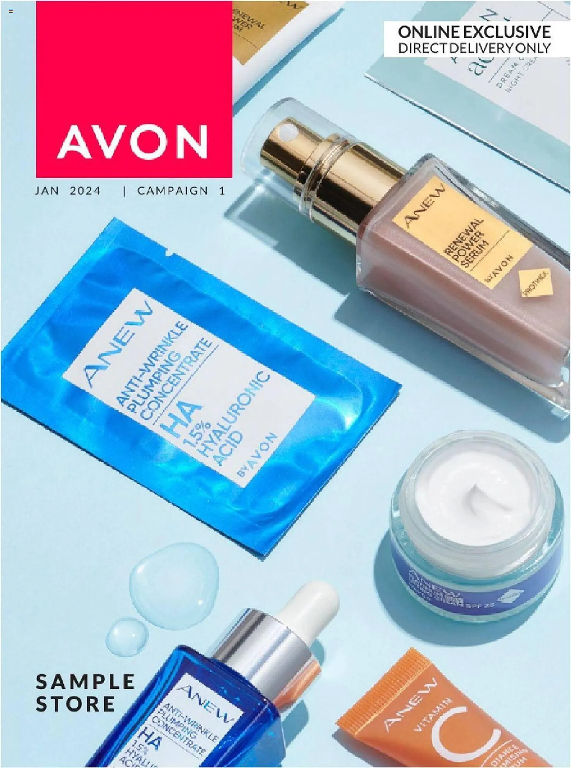 Avon leaflet from 30 December to 1 February 2024 - Catalogue Page 1