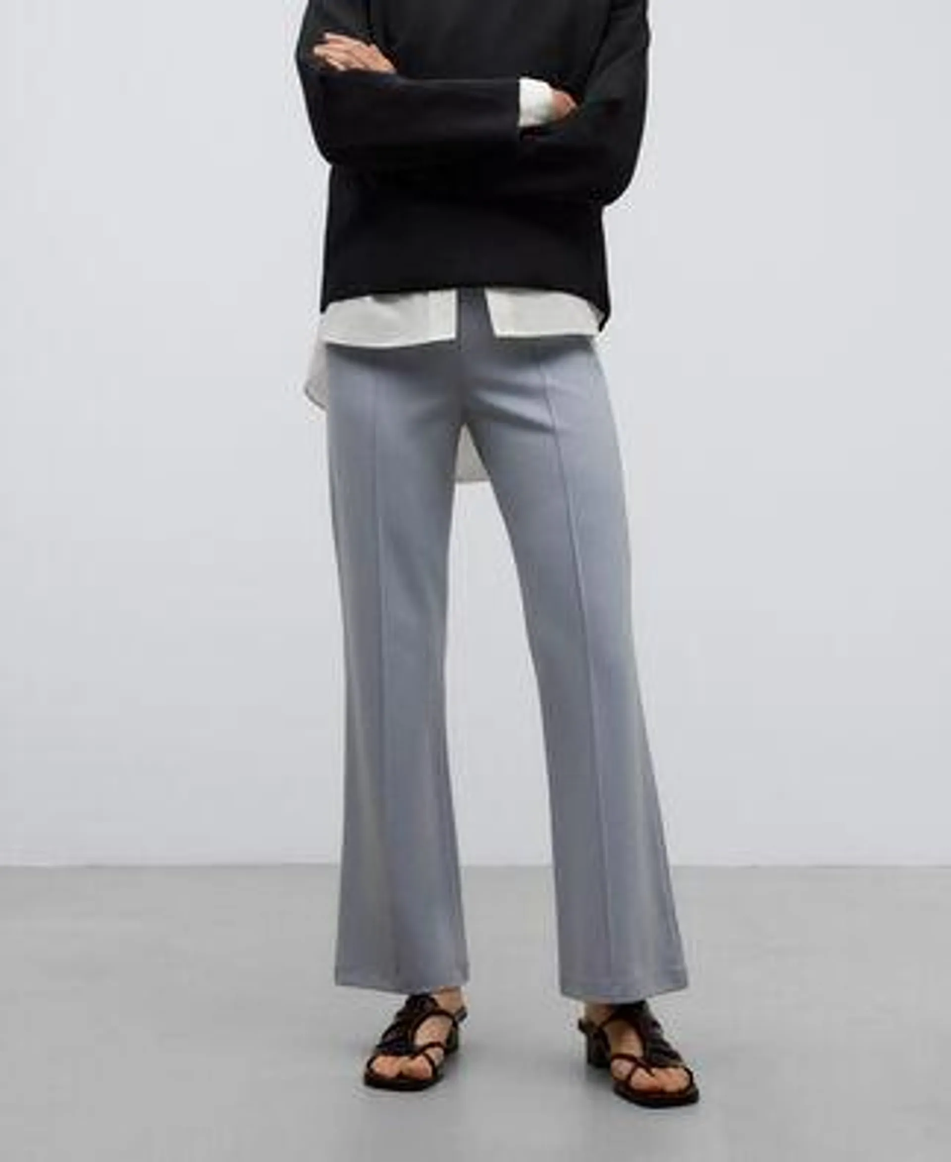 Viscose ankle-length trousers woman