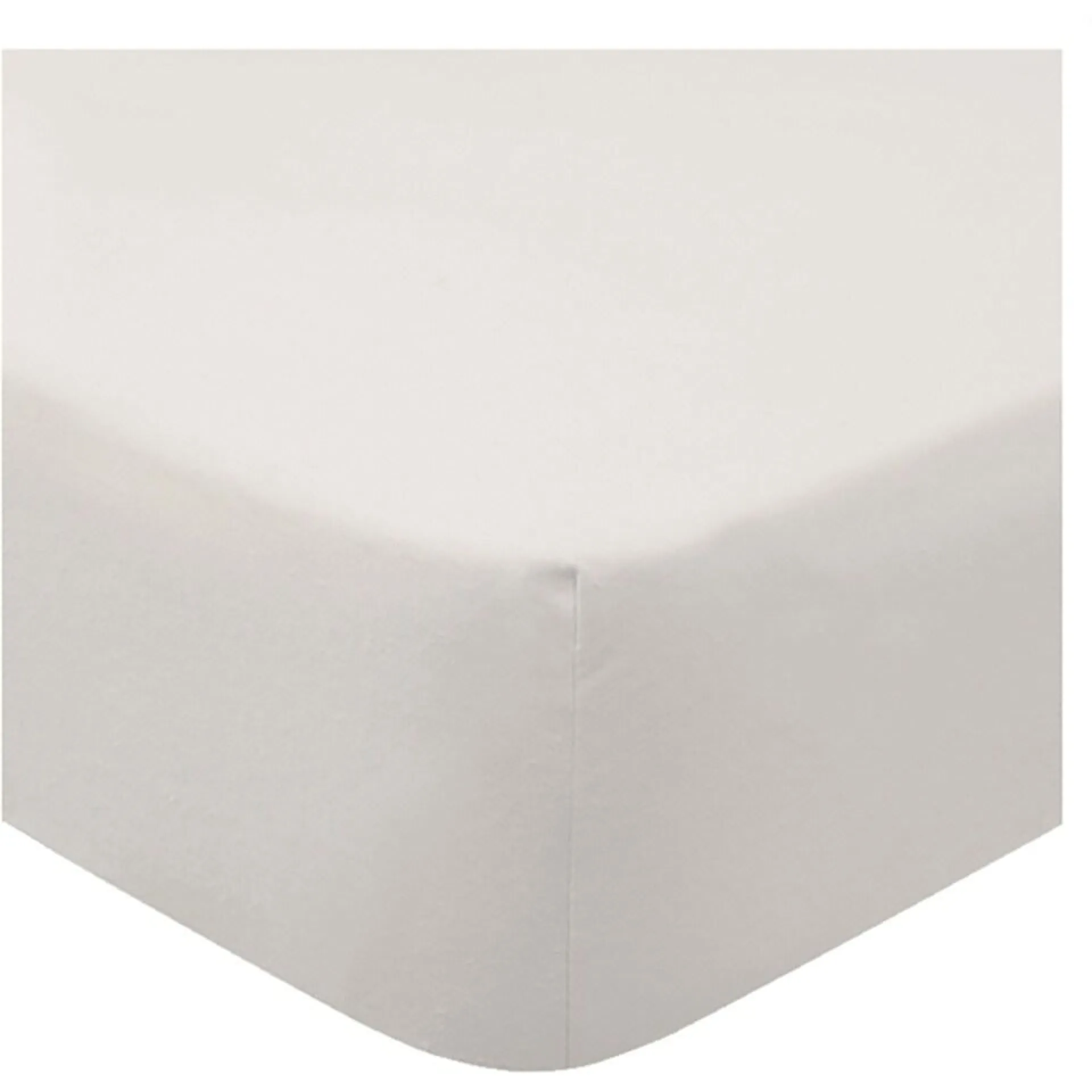 F&F Home 100% Cotton White Deep Fitted Sheet Double