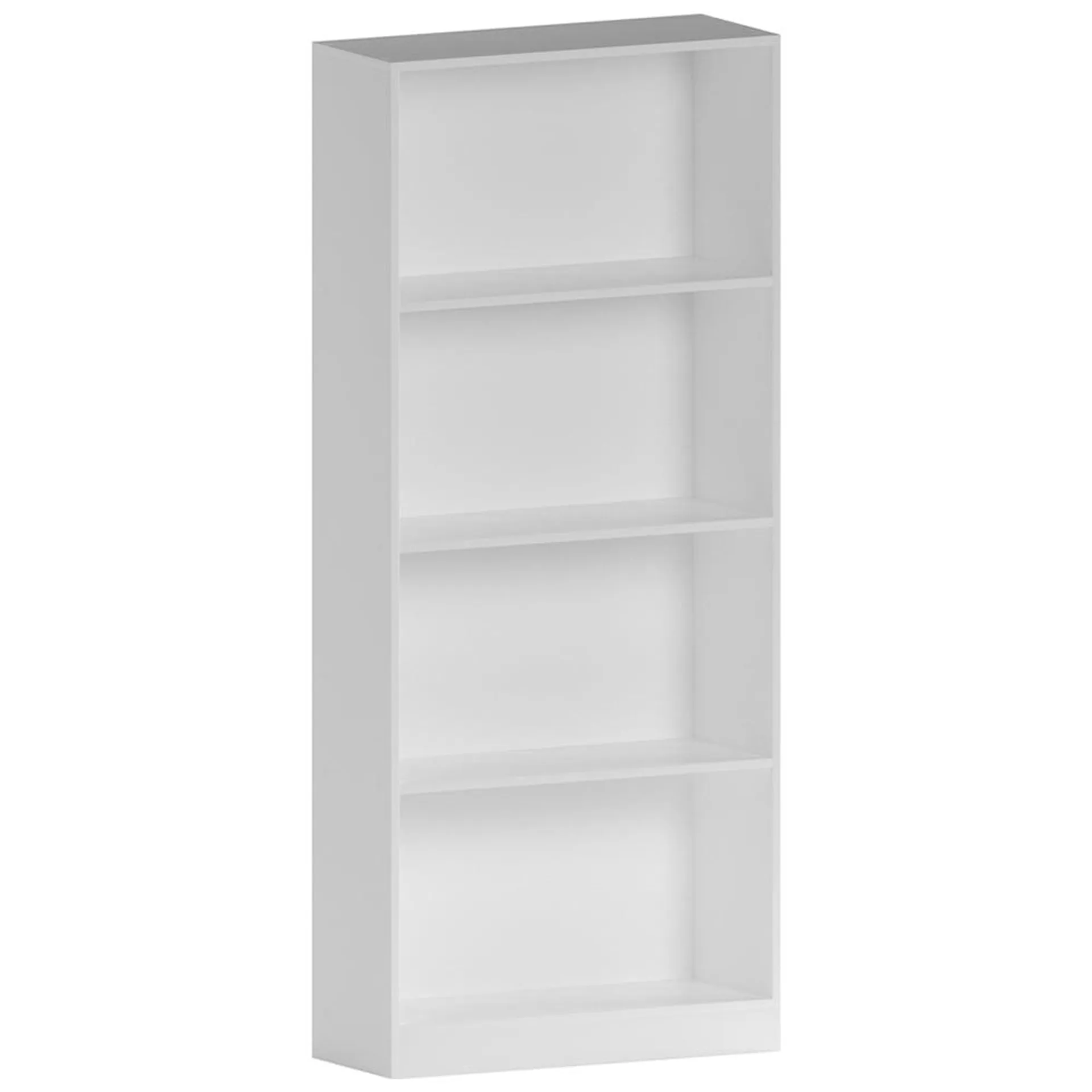 Vida Designs Cambridge 4-Tier Large Bookcase White
