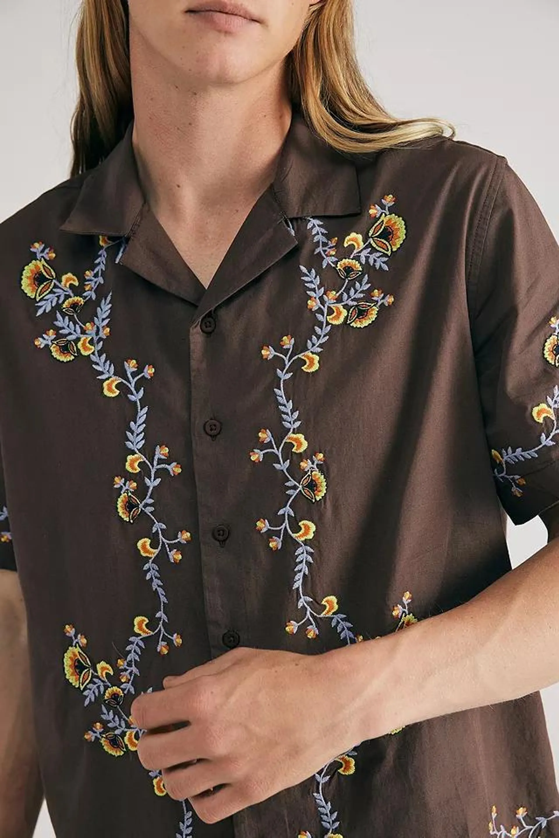 BDG Eli Embroidered Shirt