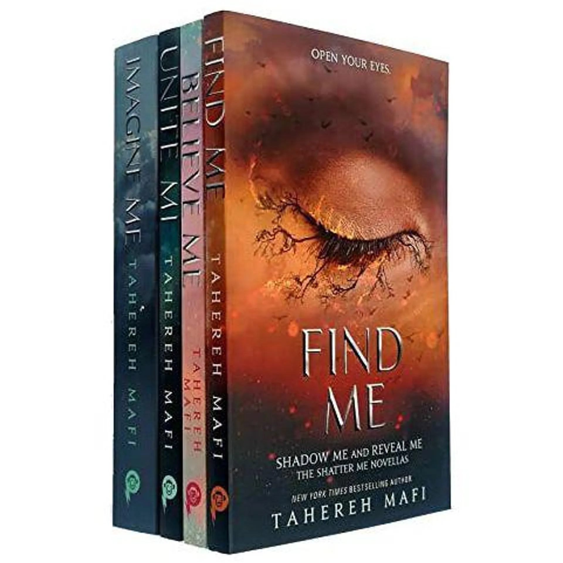 Shatter Me Series 4 Books Collection Set By Tahereh Mafi (Imagine Me, Find Me, Unite Me, Believe Me)