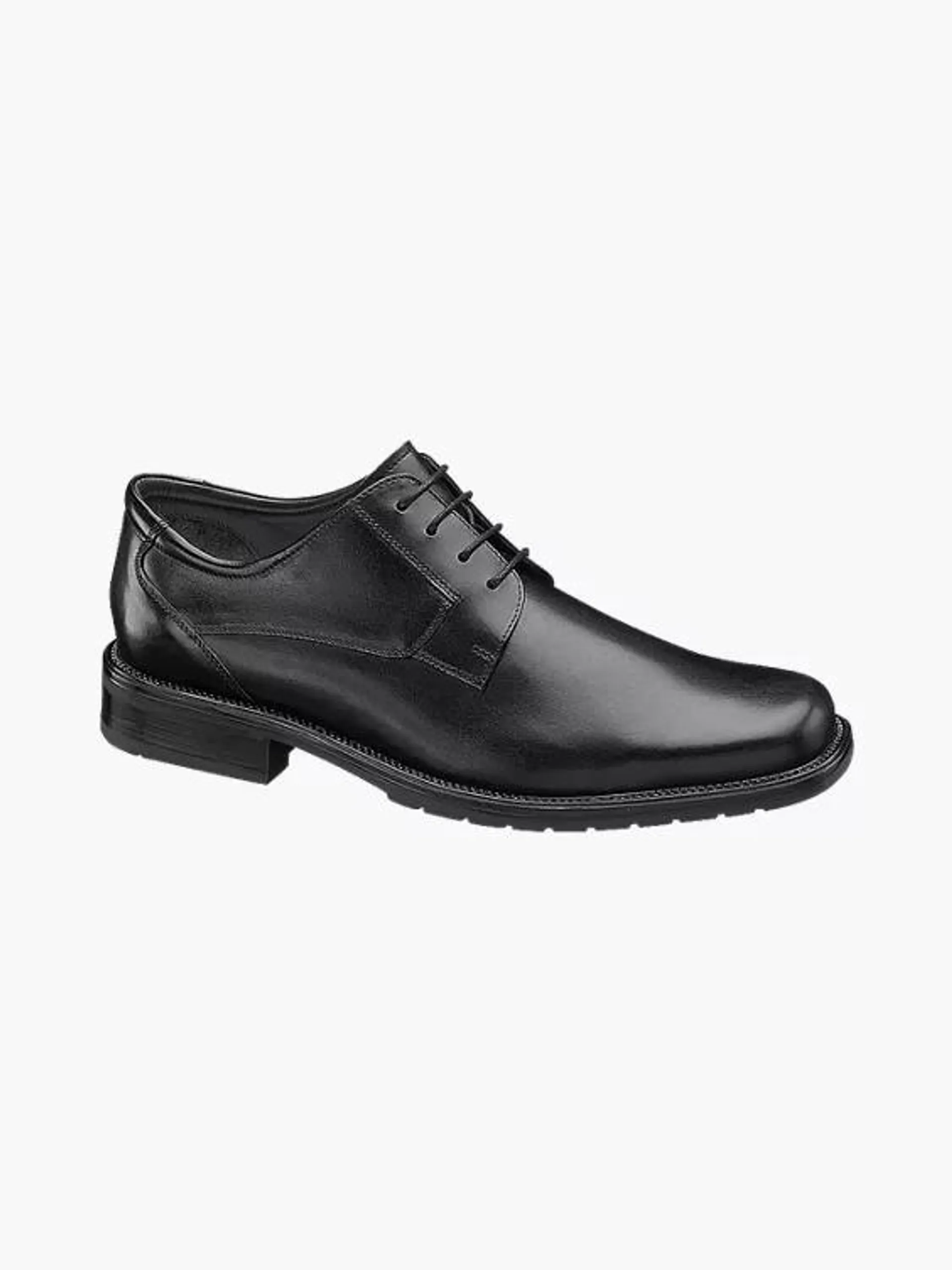 Leather Lace-up Formal Shoes in Black