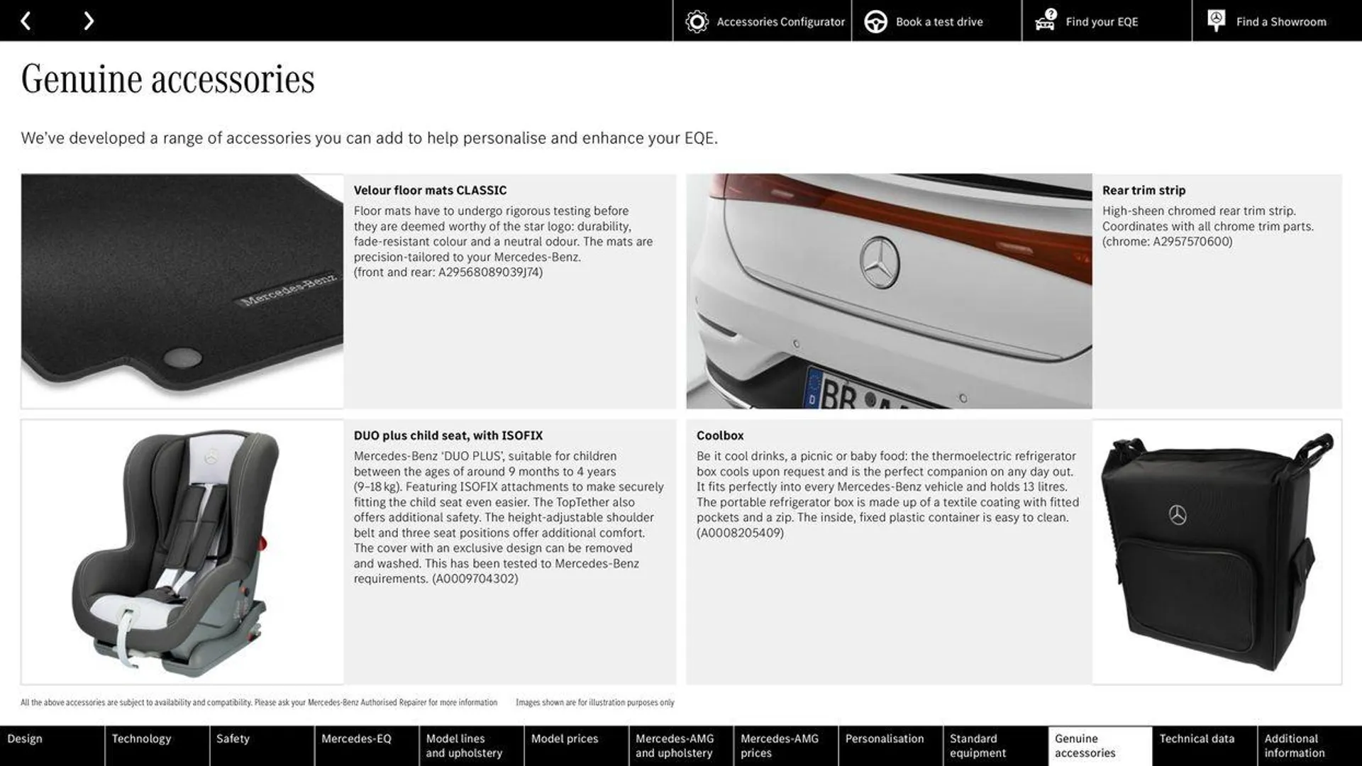 Mercedes Benz EQE Saloon from 21 May to 31 December 2024 - Catalogue Page 63