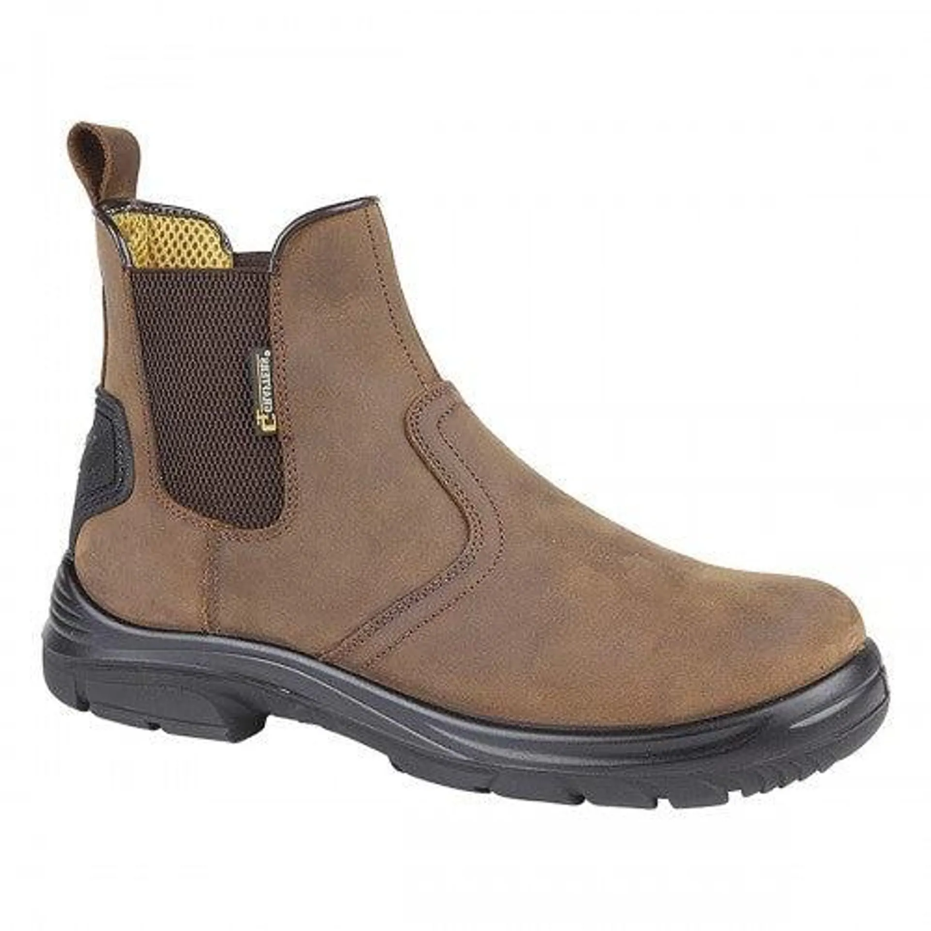 Grafters Mens Super Wide EEEE Fitting Pull On Safety Dealer Boots