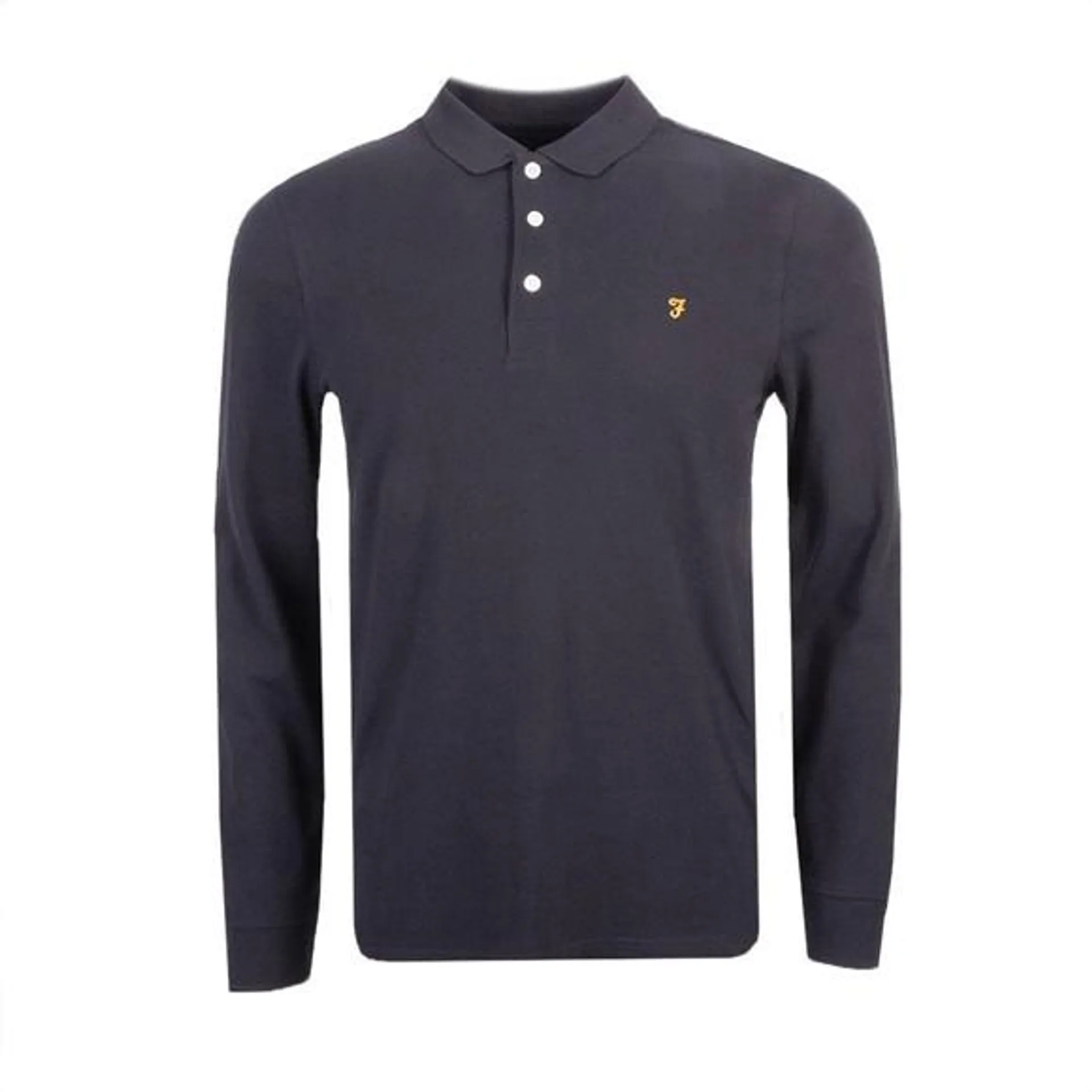 Mens Blue Blanes LS Polo Shirt