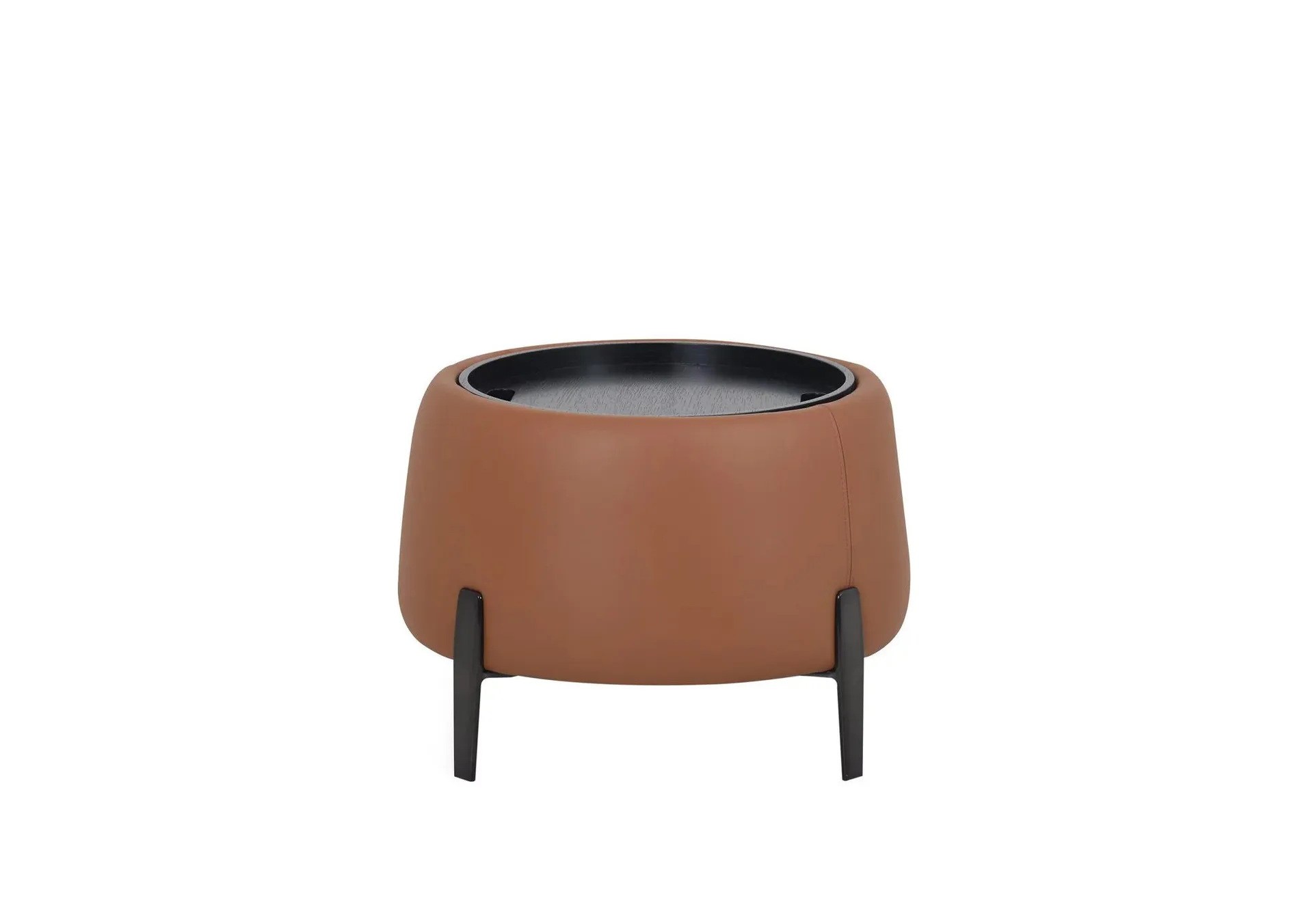 Maddox Leather Tray Storage Side Table - Limited Stock Available!