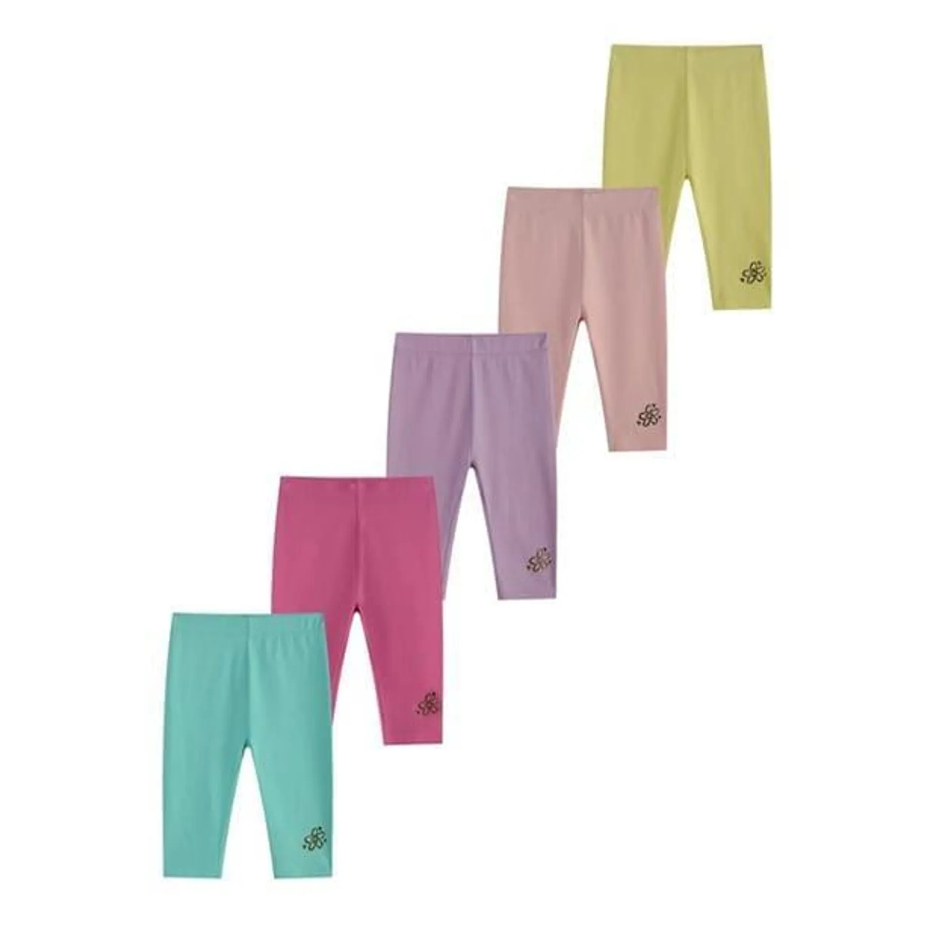 Younger Girl 5 Pack Bright Cycle Short