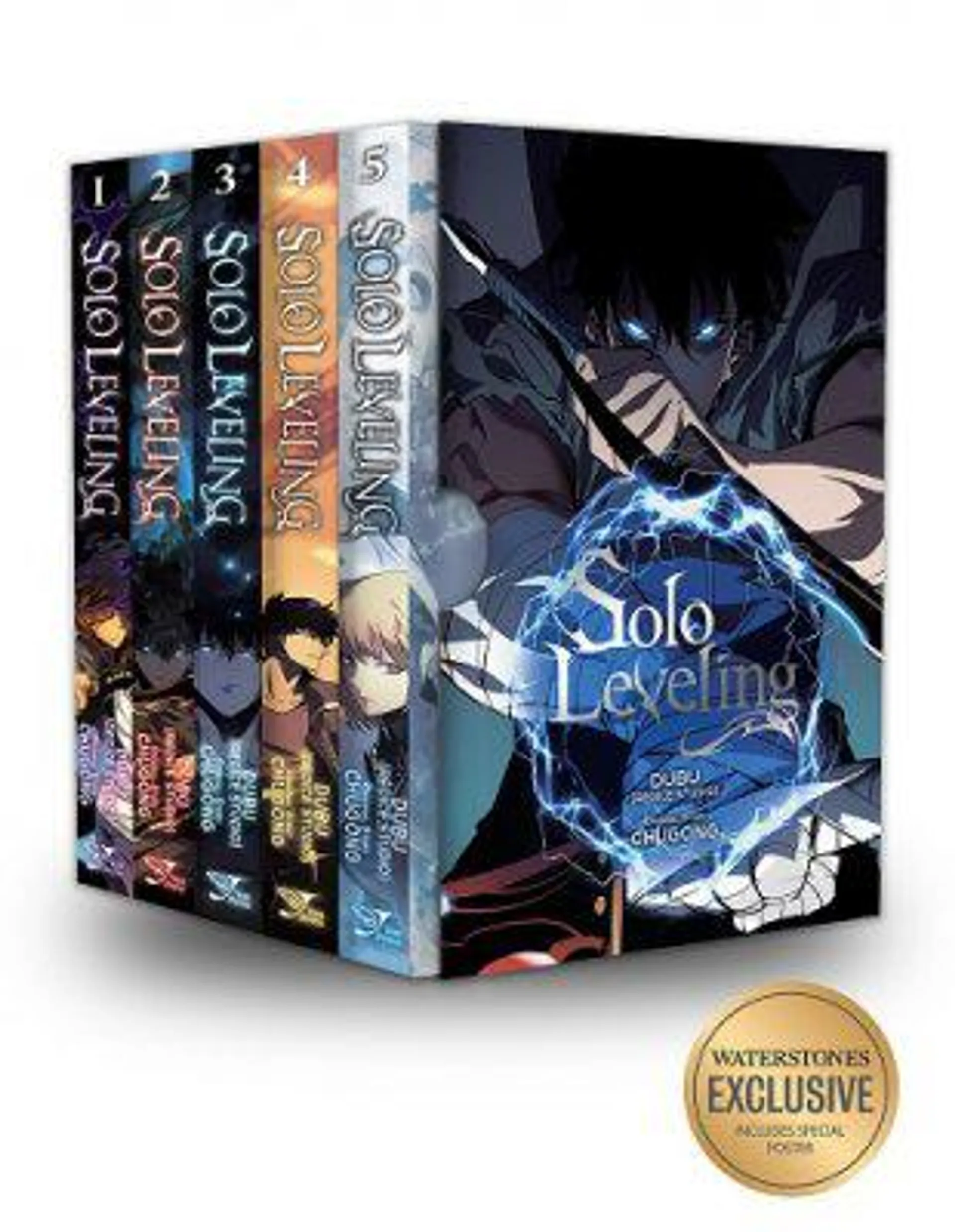 Solo Leveling, vol. 1 - 5 Waterstones Exclusive Box Set (Paperback)