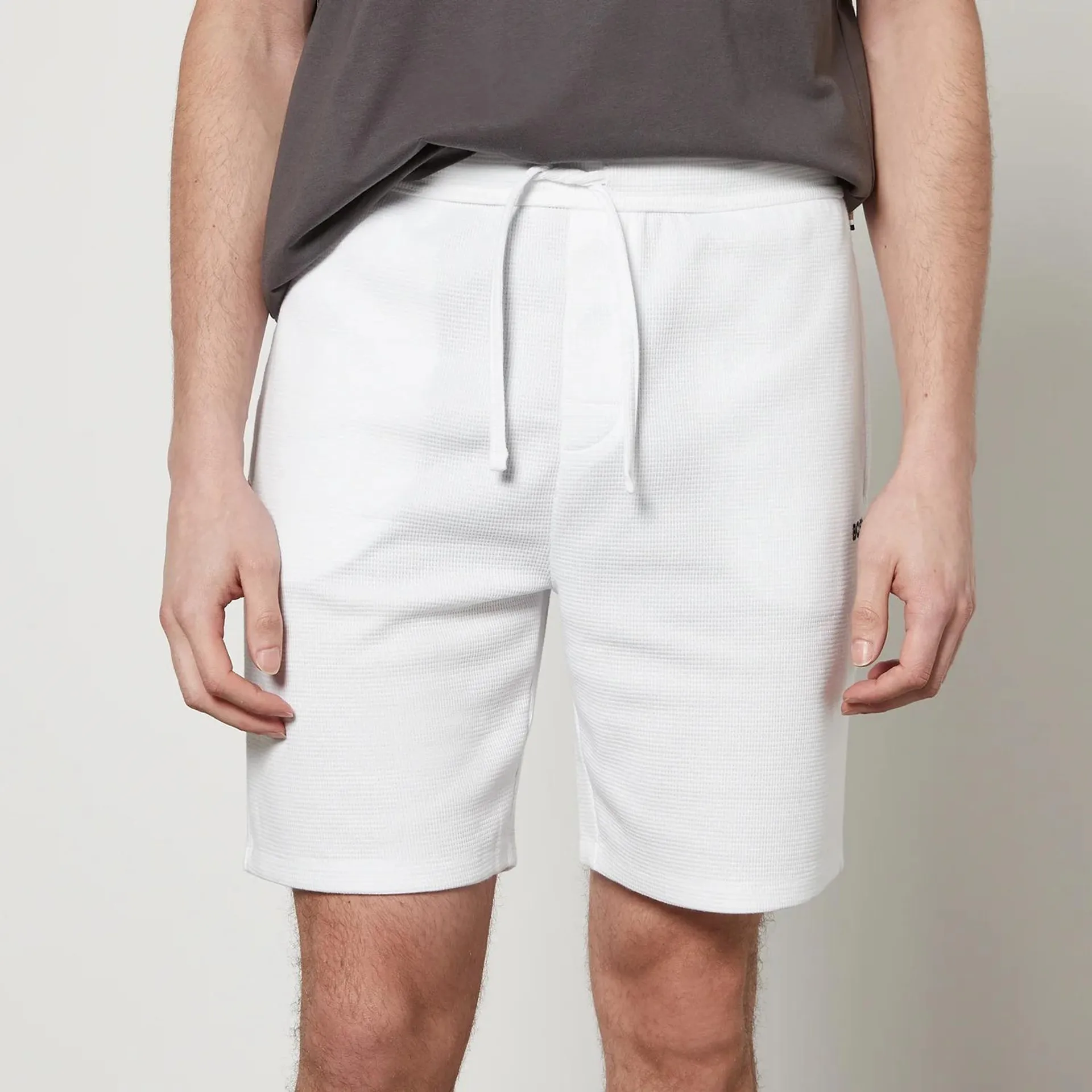 BOSS Bodywear Cotton Waffle-Jersey Shorts