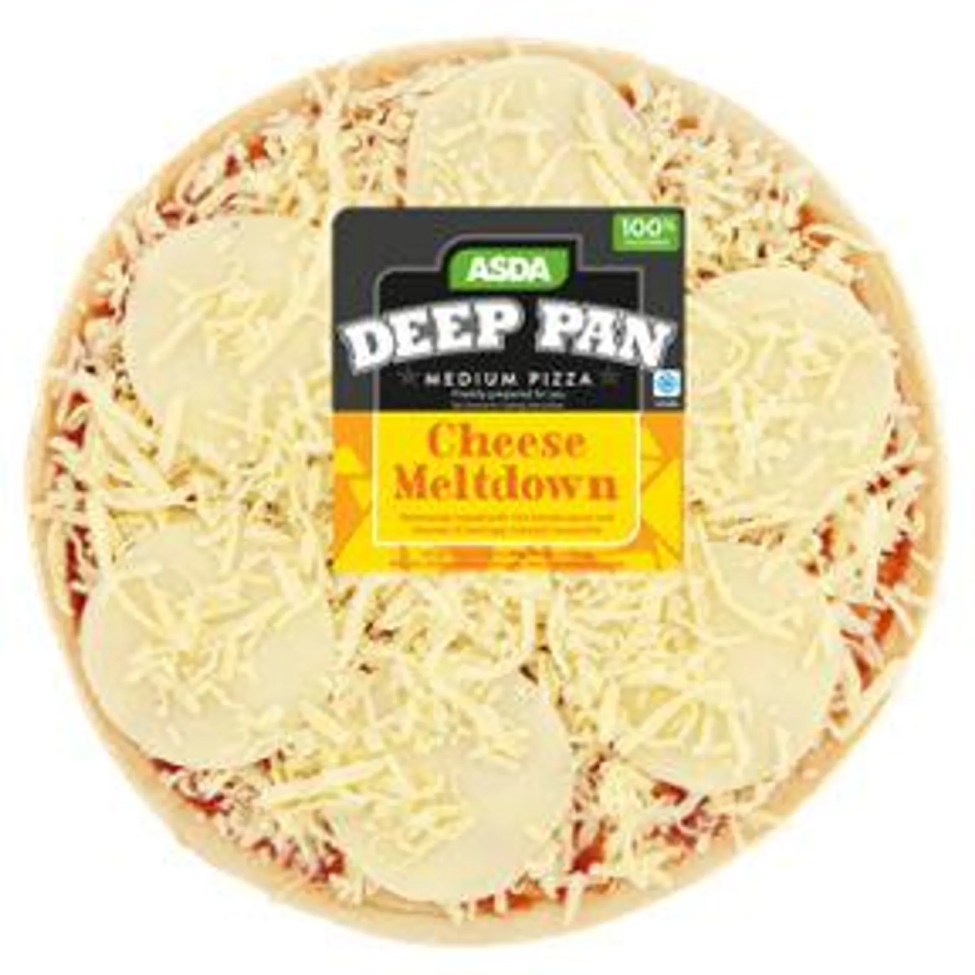 ASDA Medium Deep Pan Cheese Meltdown (Typically 423g)