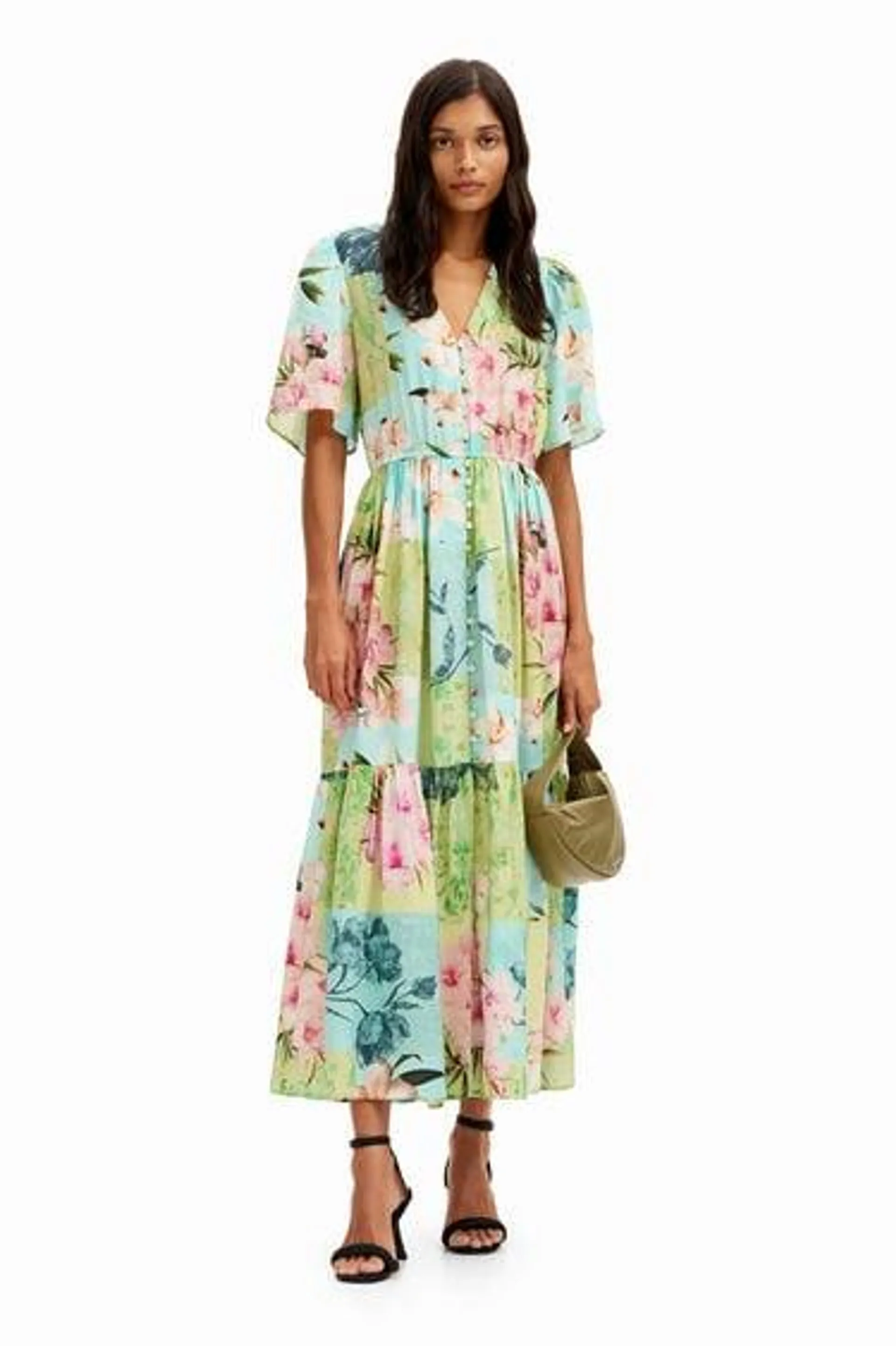 Cherry blossom midi dress