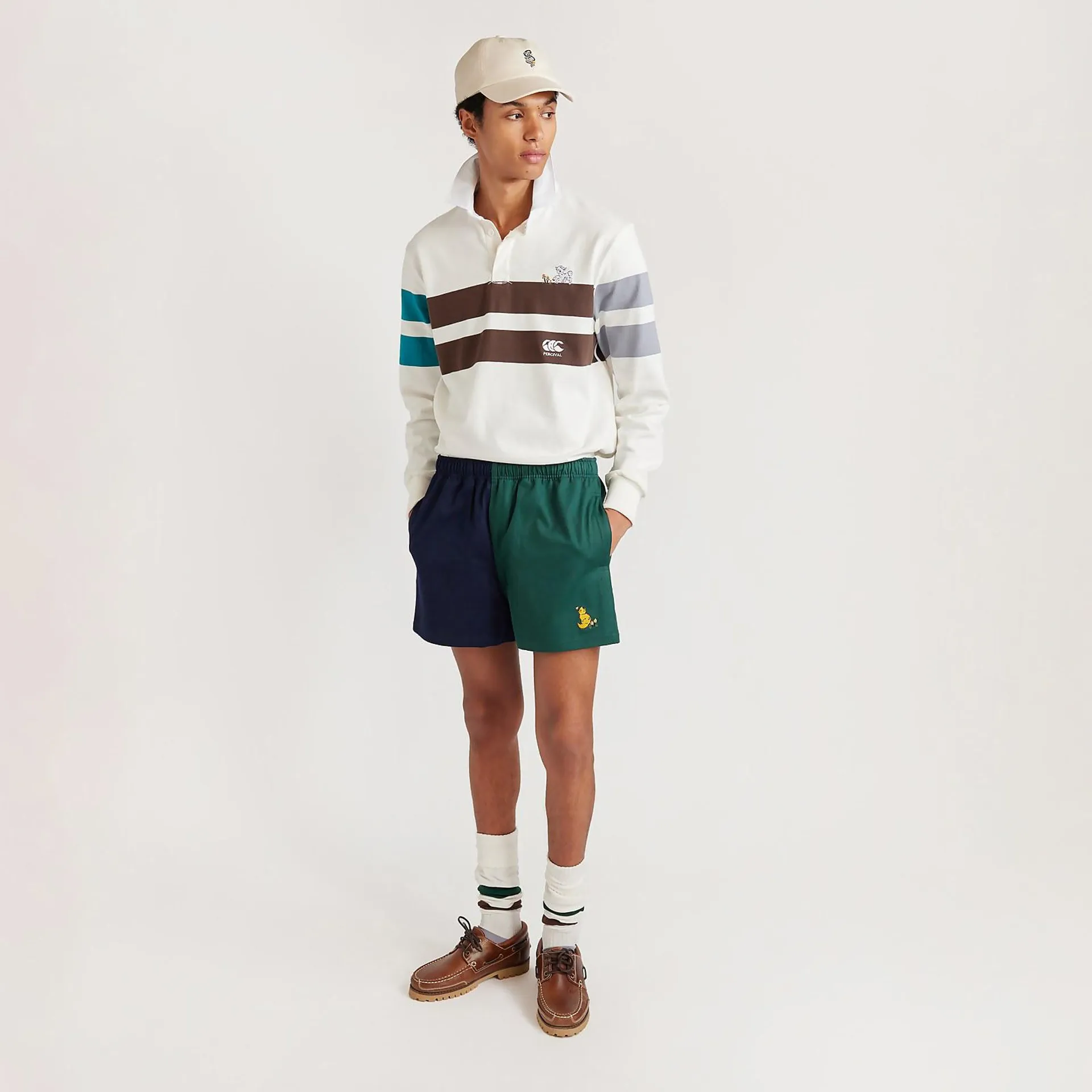 MENS CCC X PERCIVAL COTTON SHORT NAVY/MULTI