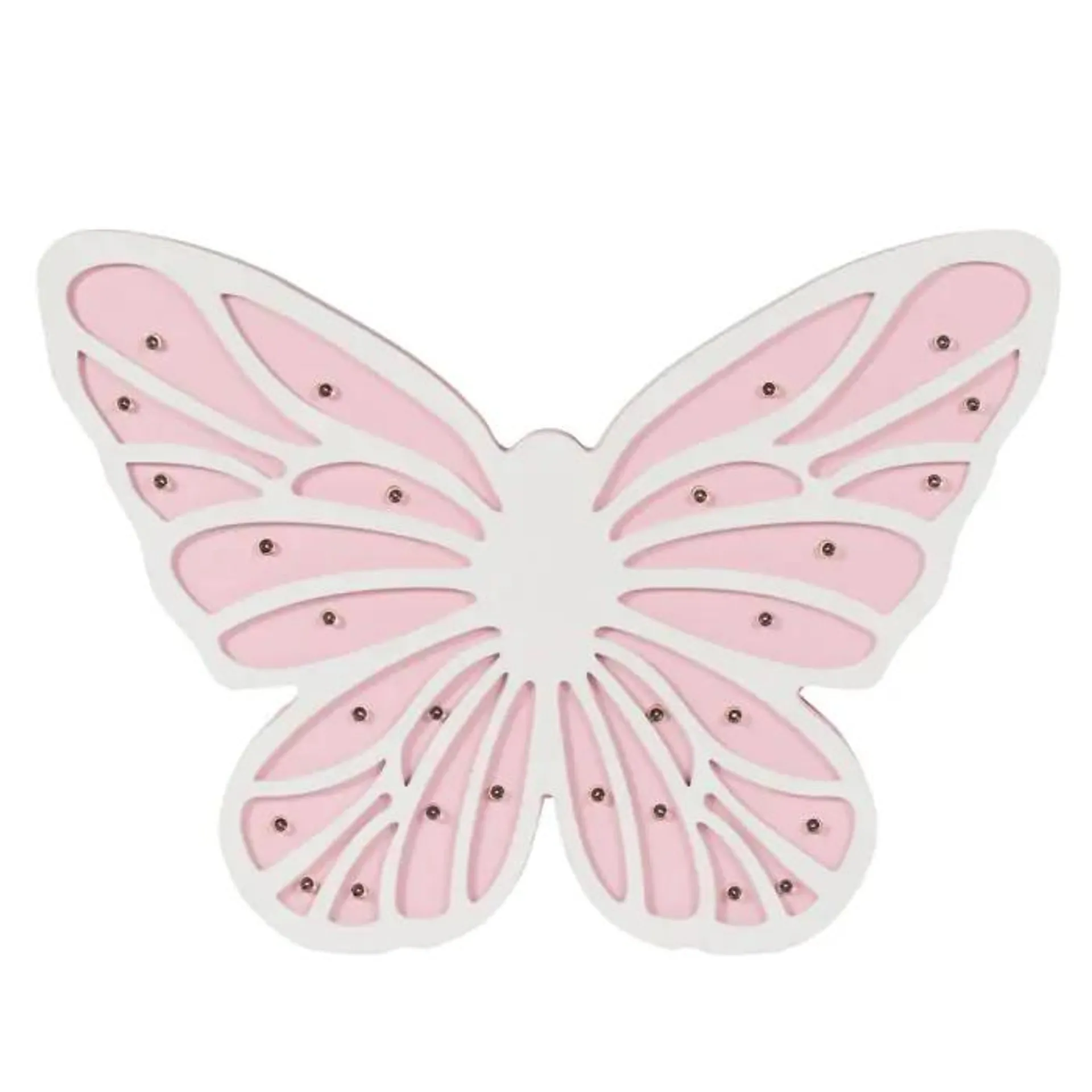 Glow Butterfly Table Lamp, Pink