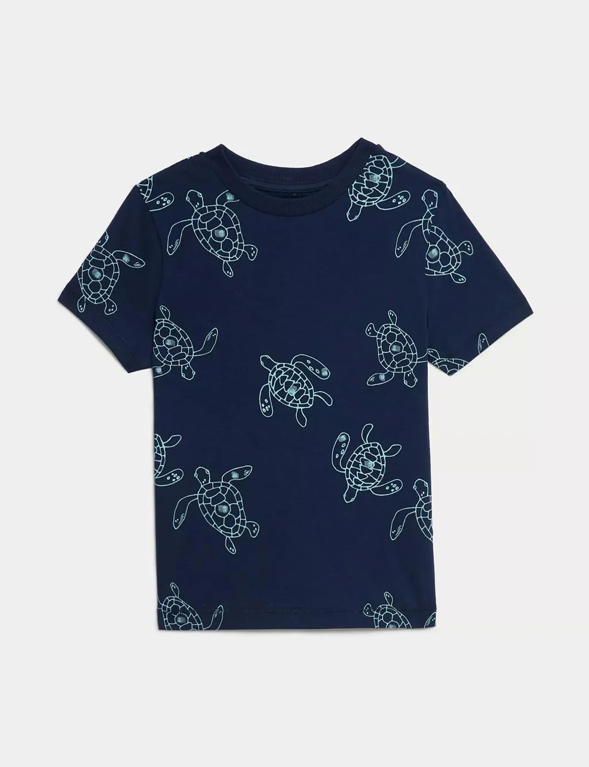 Pure Cotton Turtle Print T-Shirt (2-8 Yrs)