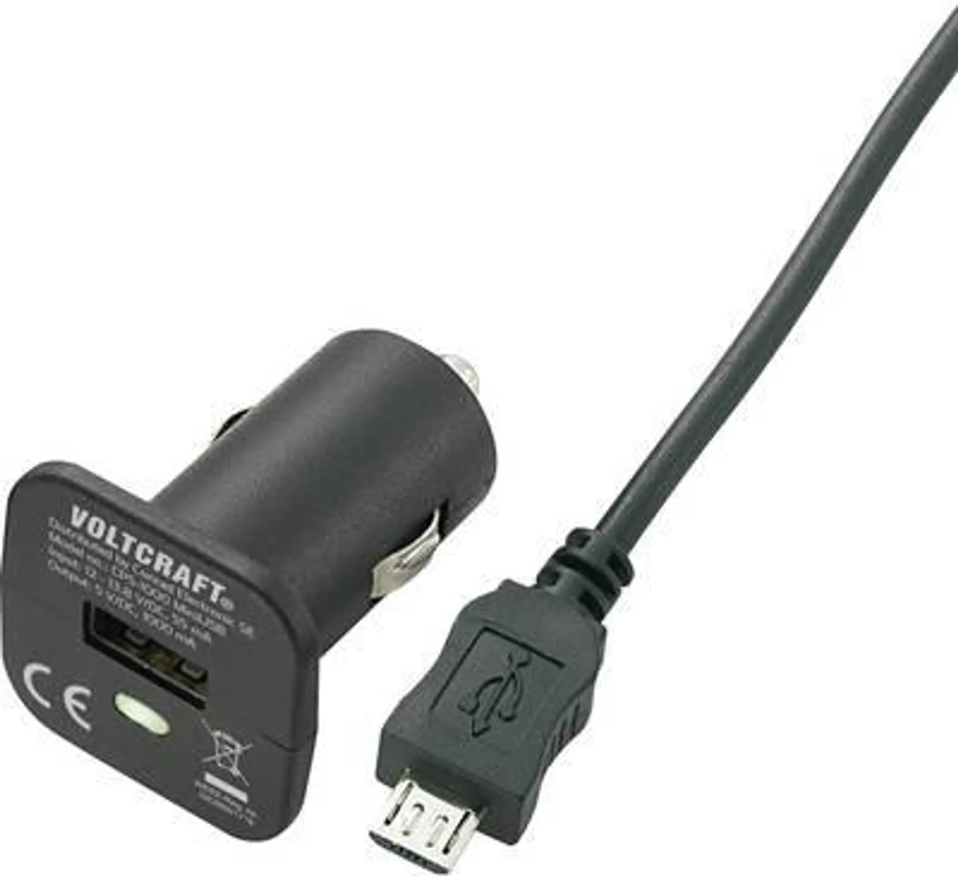 VOLTCRAFT CPS-2400 CPS-2400 USB charger Car Max. output current 2400 mA 1 x USB, Micro USB