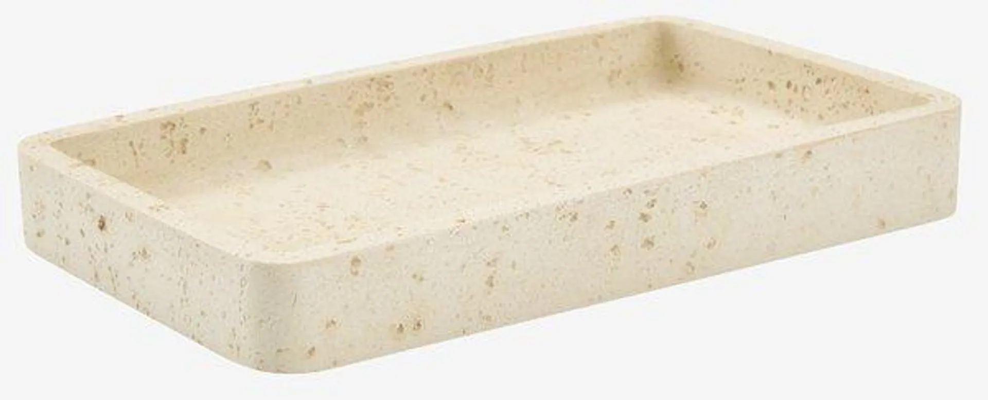 Tray TORUP 11x18cm beige stone