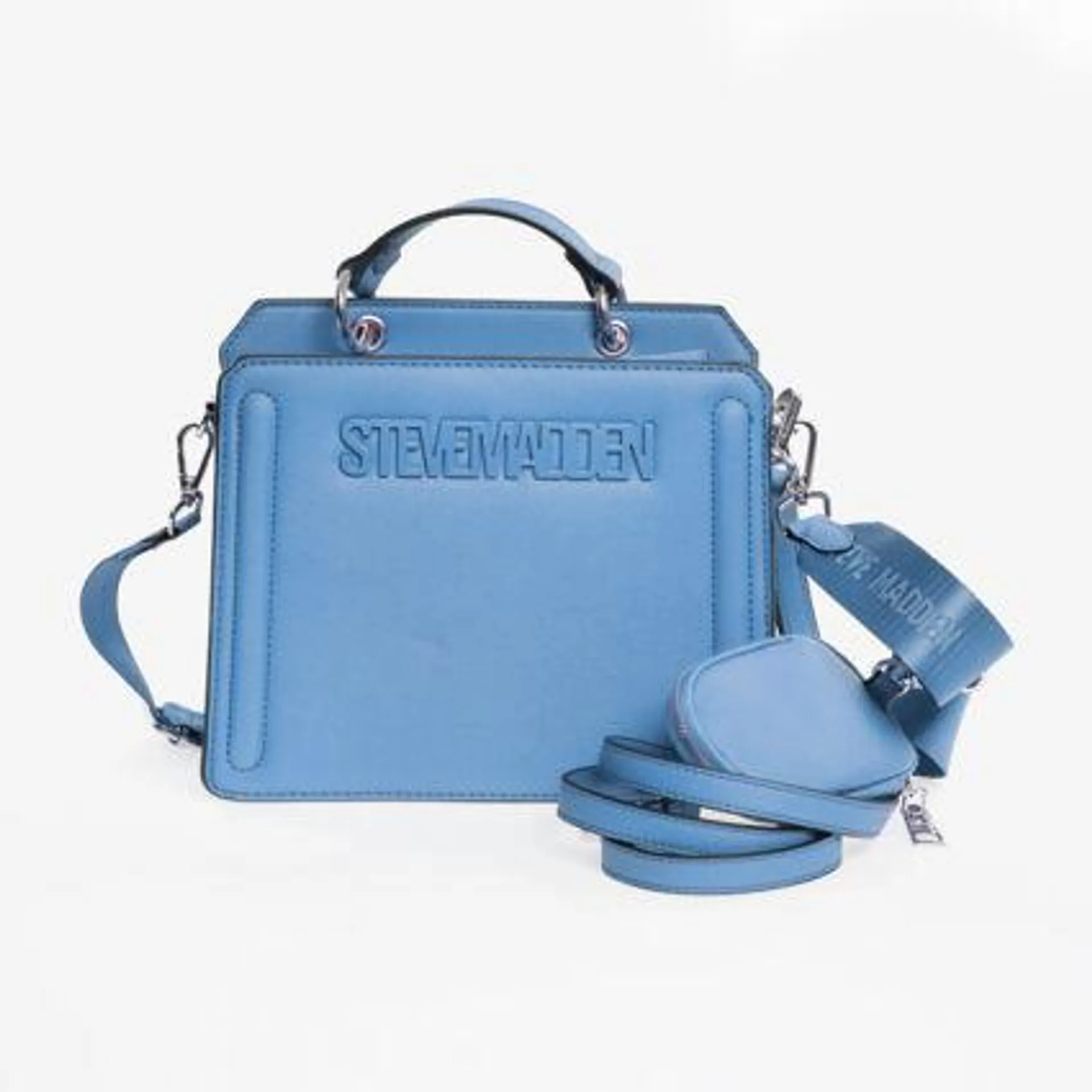 Blue Bevelyn Satchel