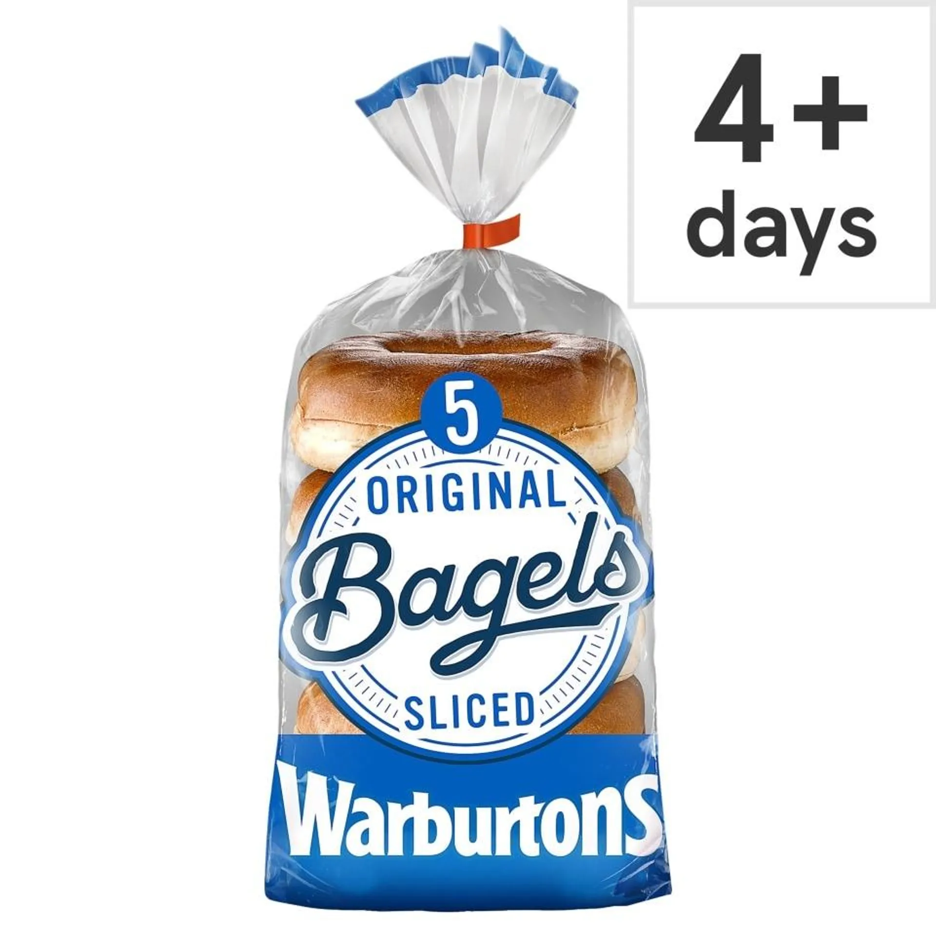 Warburtons Soft & Sliced Original Bagels 5 Pack