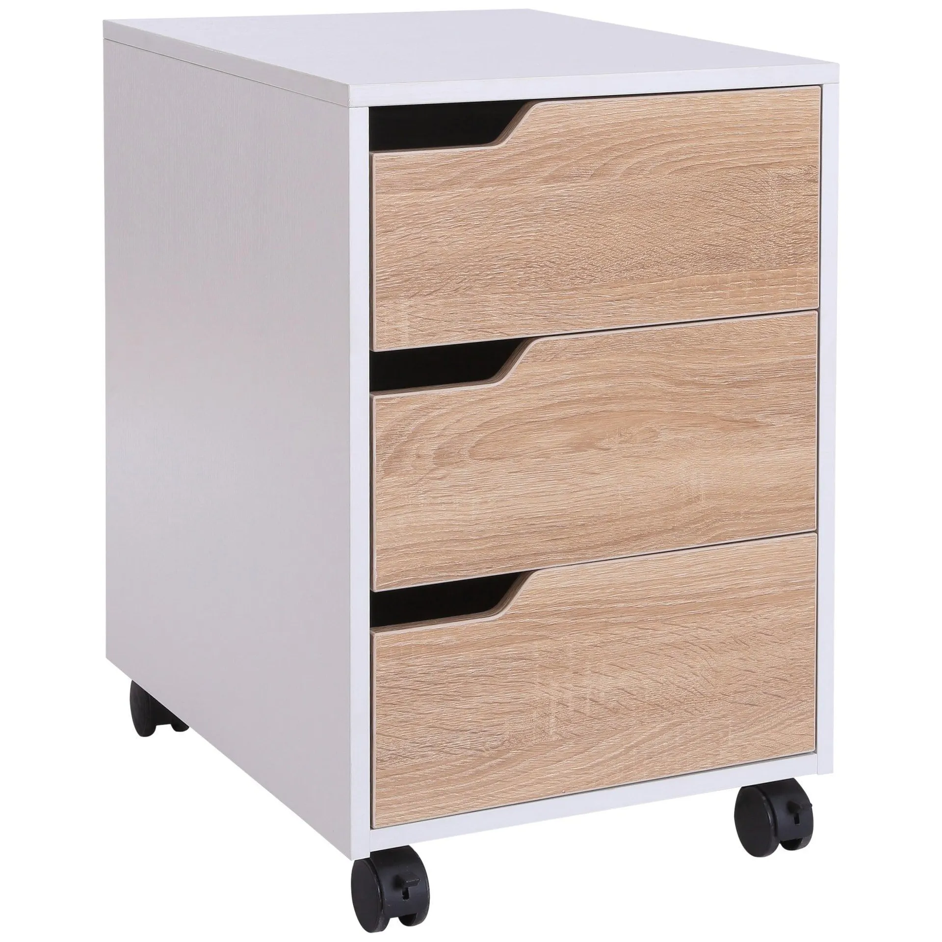 Mobile Pedestal File Cabinet, MDF