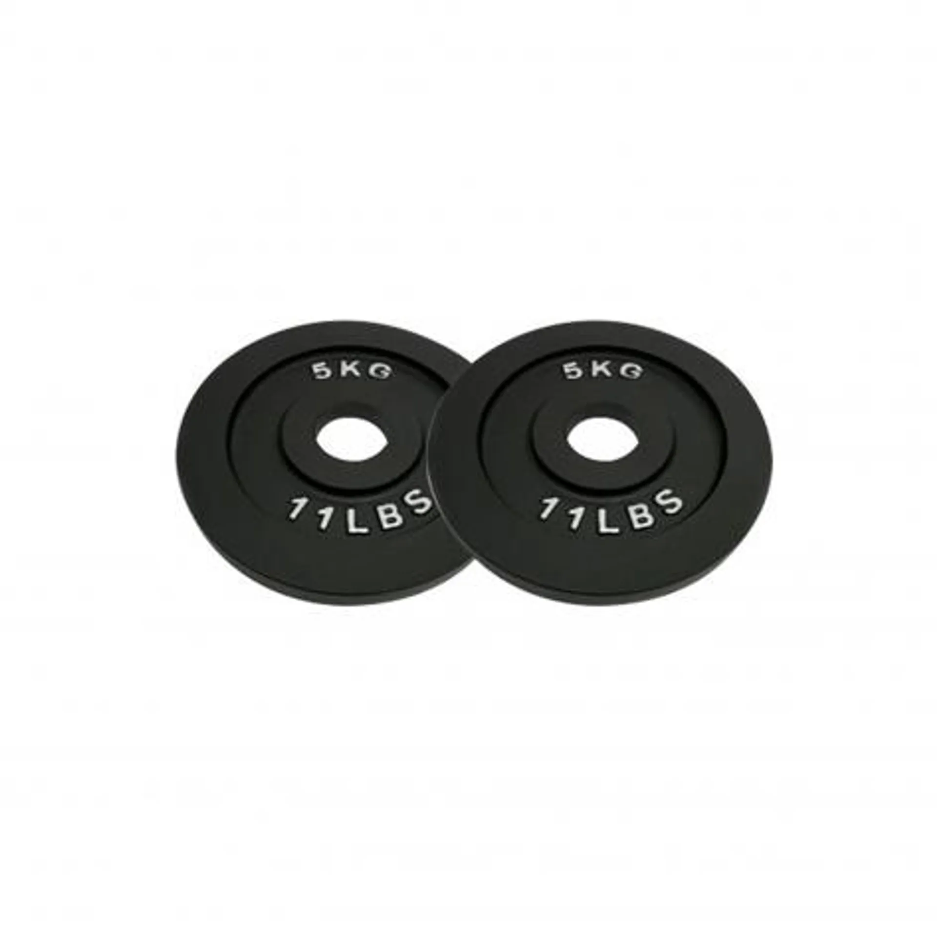 Body Power 5Kg Machined Cast Iron Olympic Weight Plates (x2)