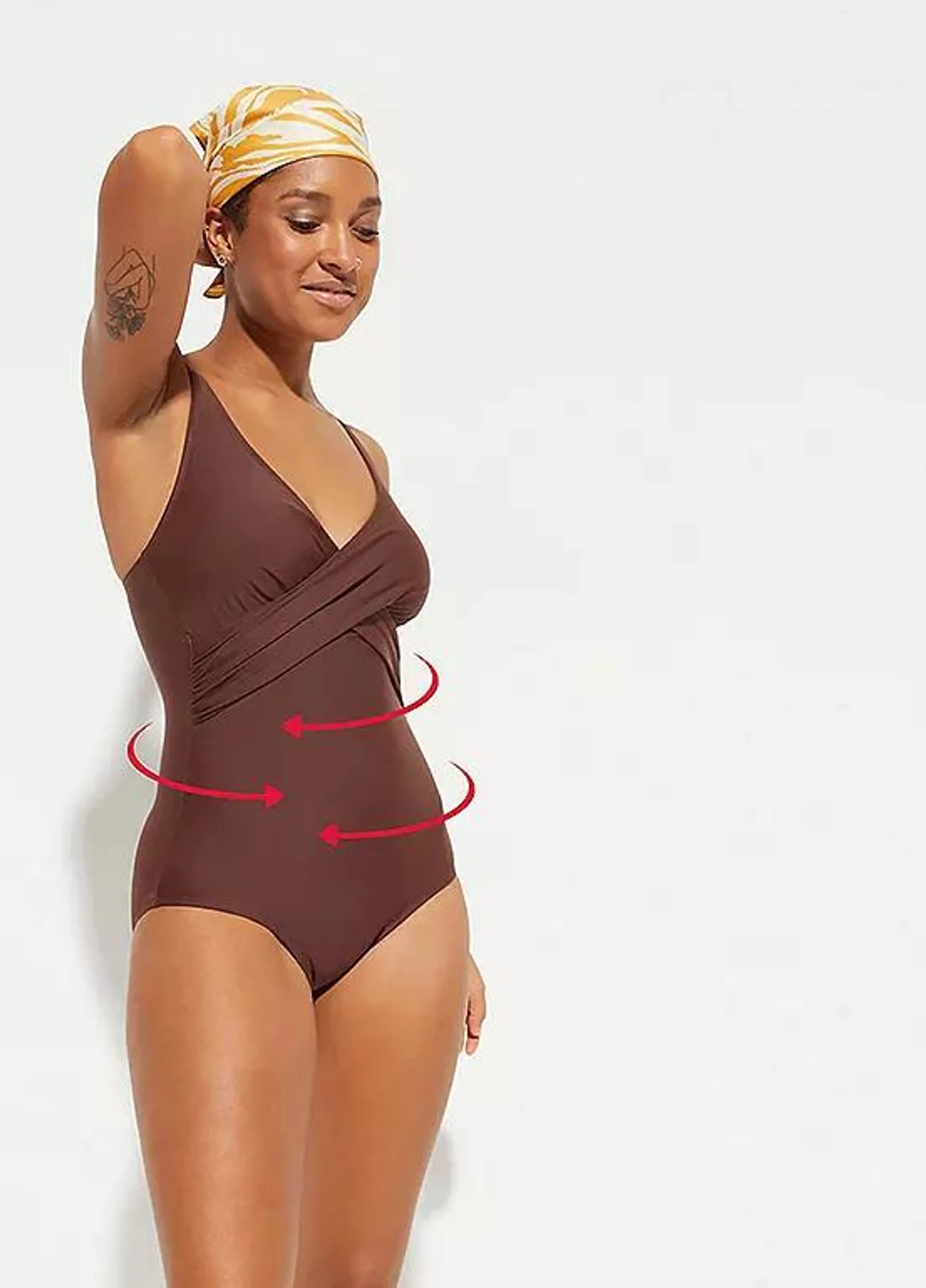 Wrap Look Shaper Swimsuit