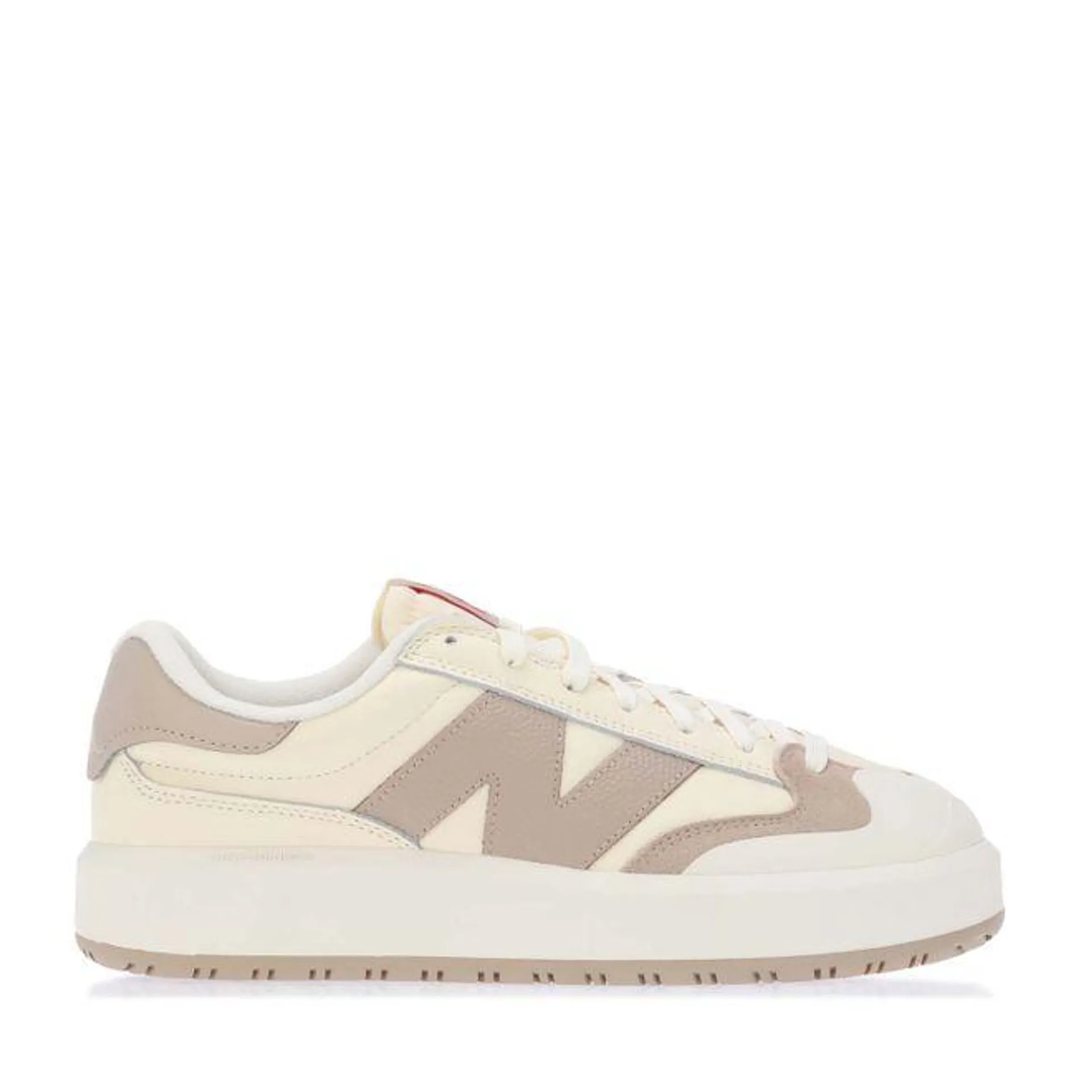 New Balance CT302 Platform Trainers in Off White