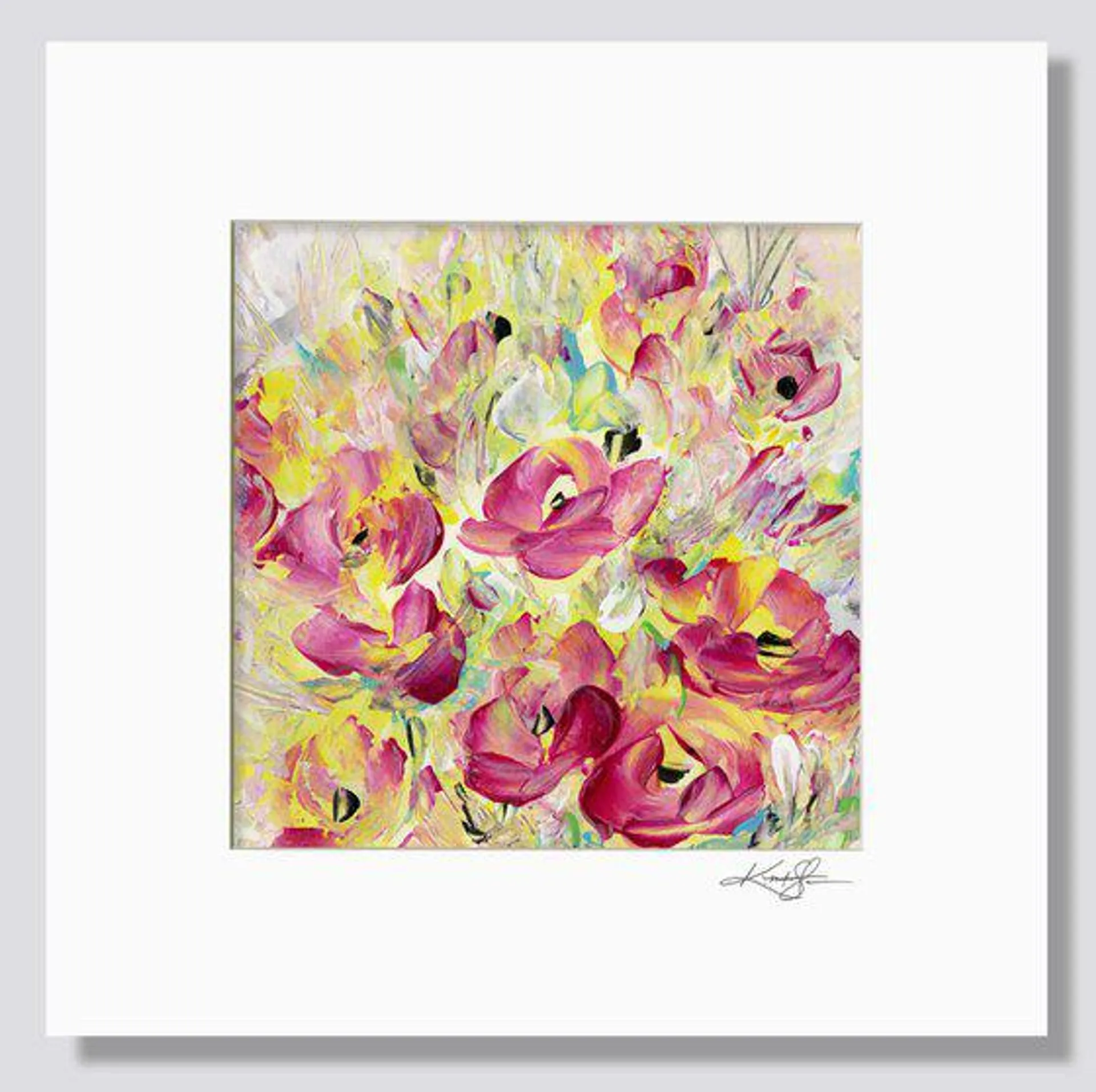 Floral Bliss 9 - Abstract Flower Painting by Kathy Morton Stanion (2023)