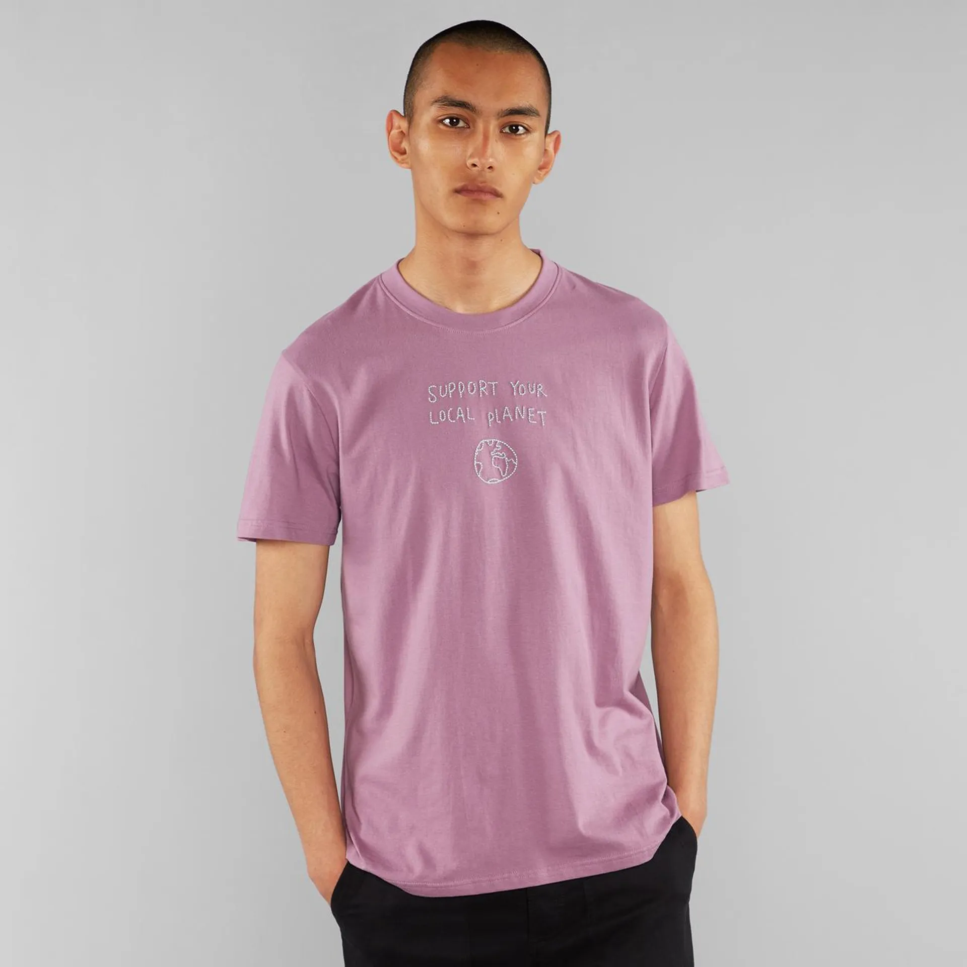 T-shirt Stockholm Local Planet Dusty Purple