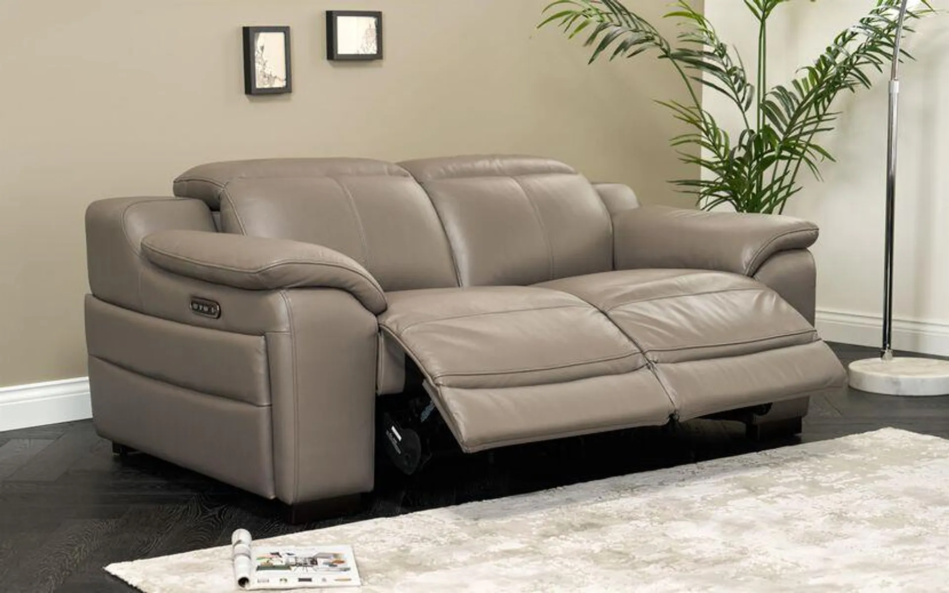 La-Z-Boy Austin 2 Seater Power Recliner Sofa with Manual Head Tilt