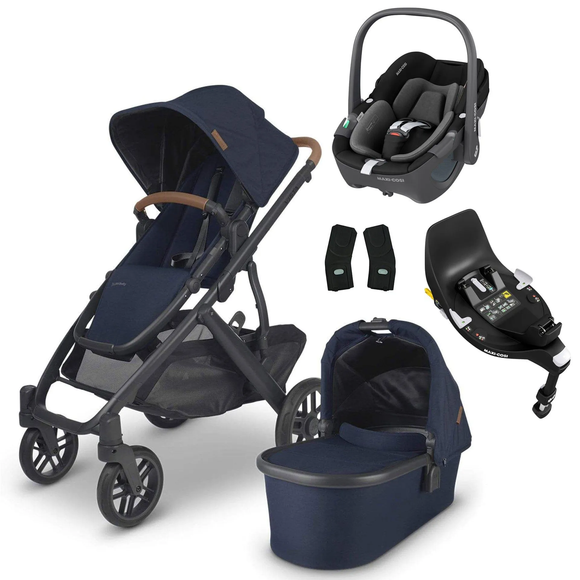 UPPAbaby Vista V2 Pebble 360 & Base Travel System Bundle Noa