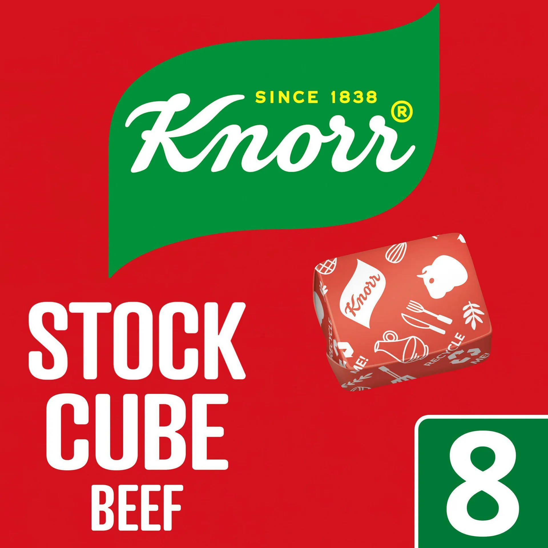 Knorr Stock Cubes Beef 8x10g