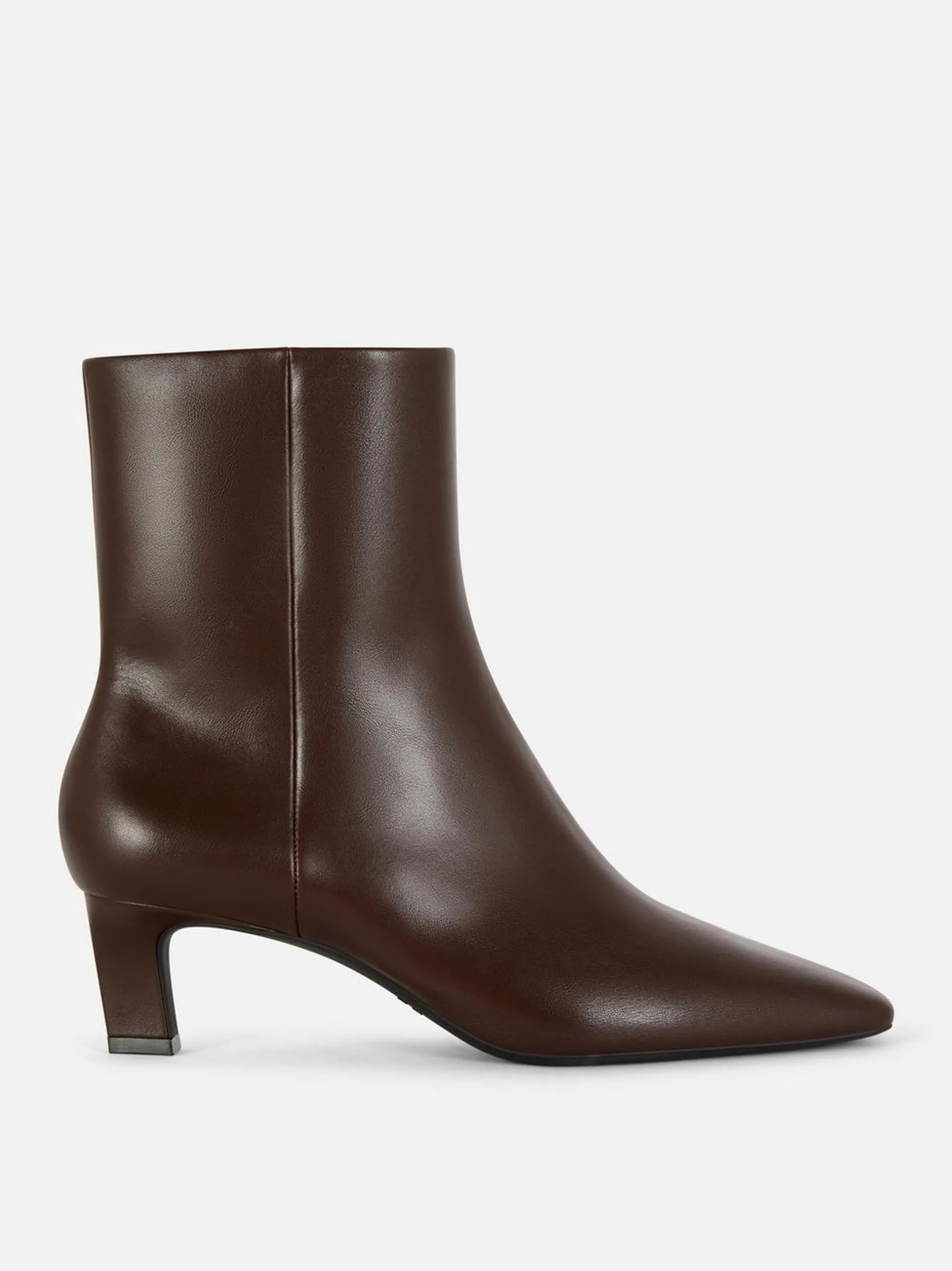 Square Toe Heeled Ankle Boots