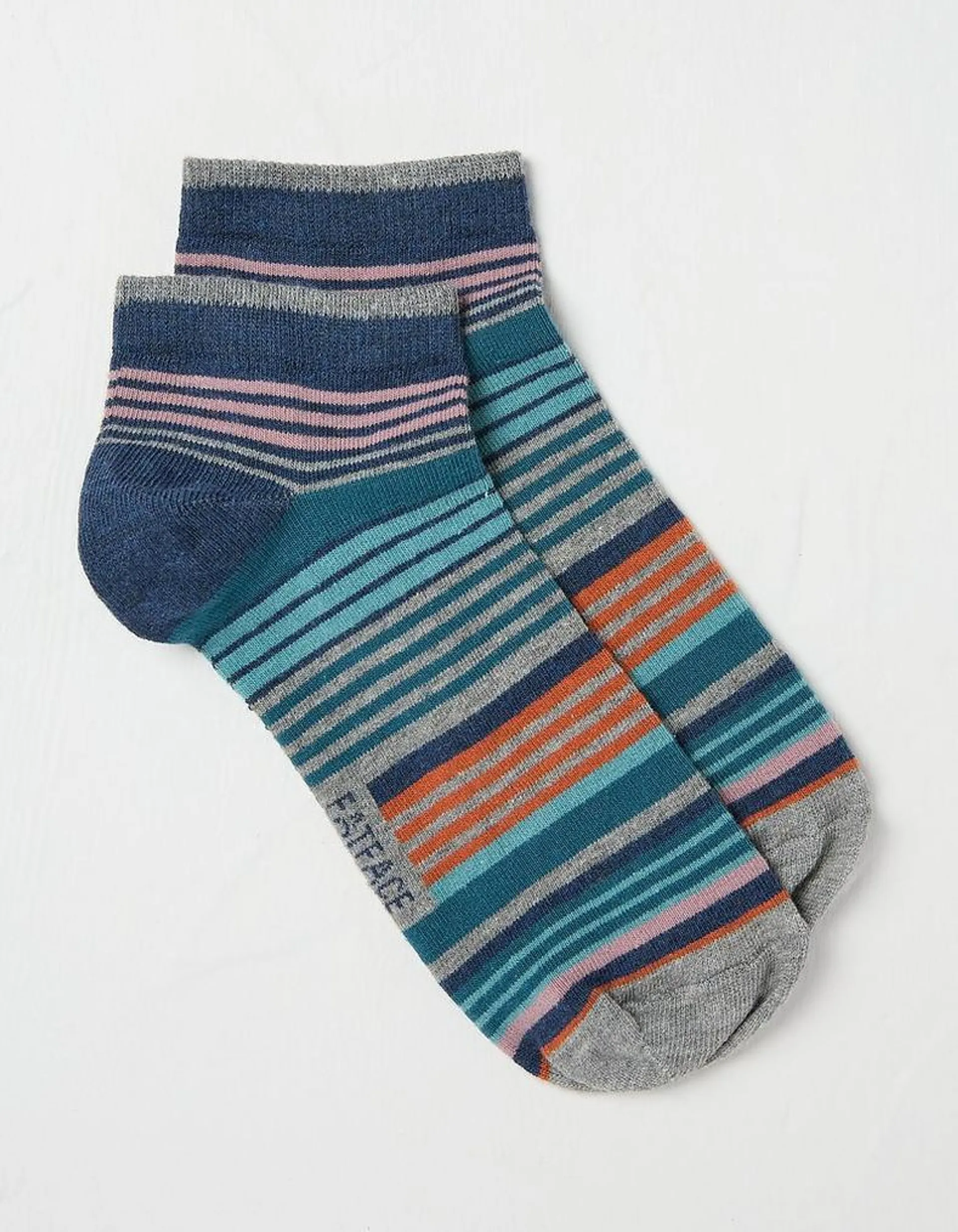 1 Pack Theo Stripe Trainer Socks