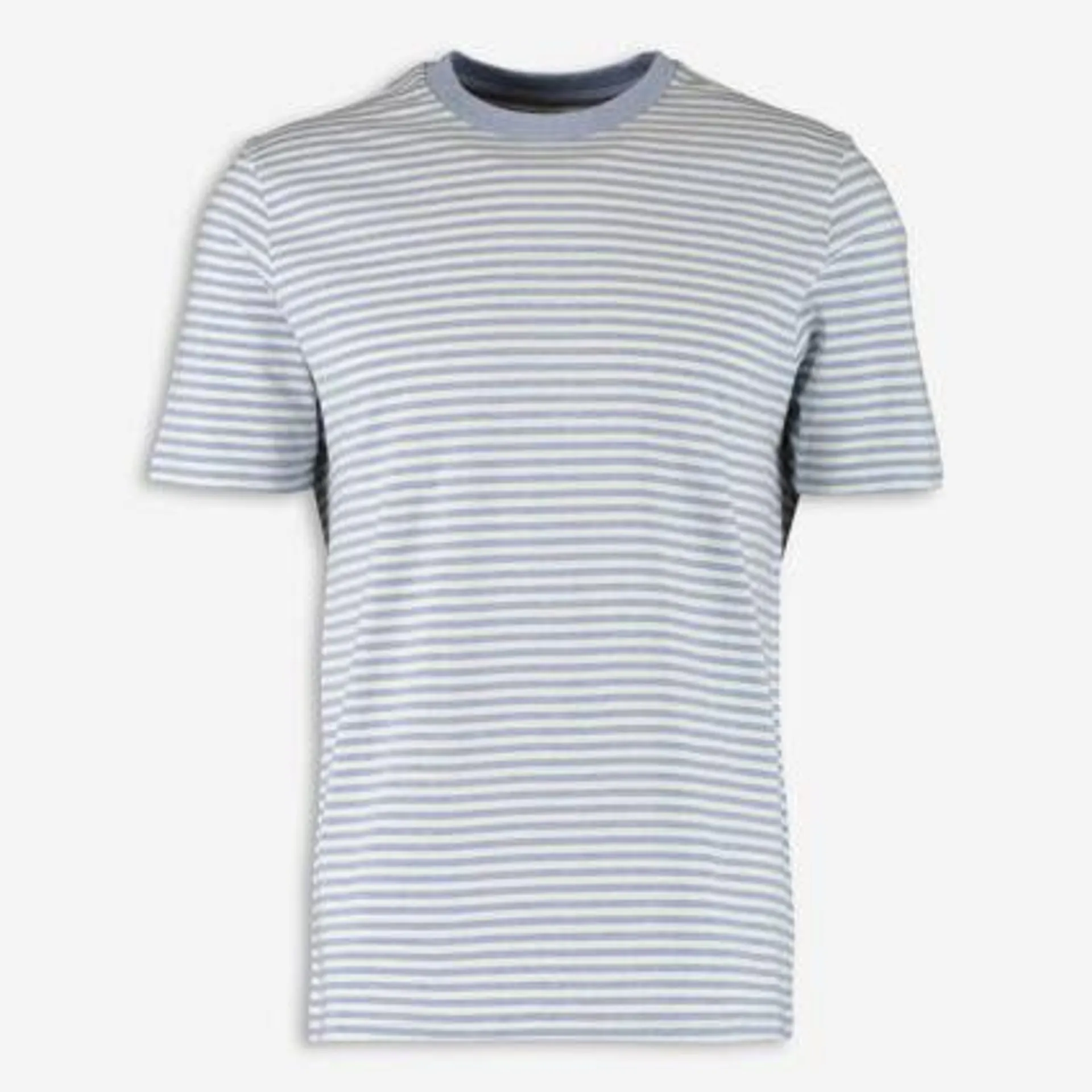 Blue & White Striped T Shirt