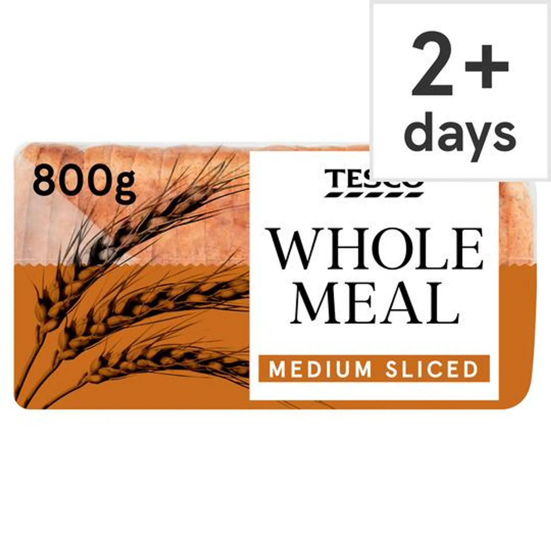 Tesco Wholemeal Medium Bread 800G