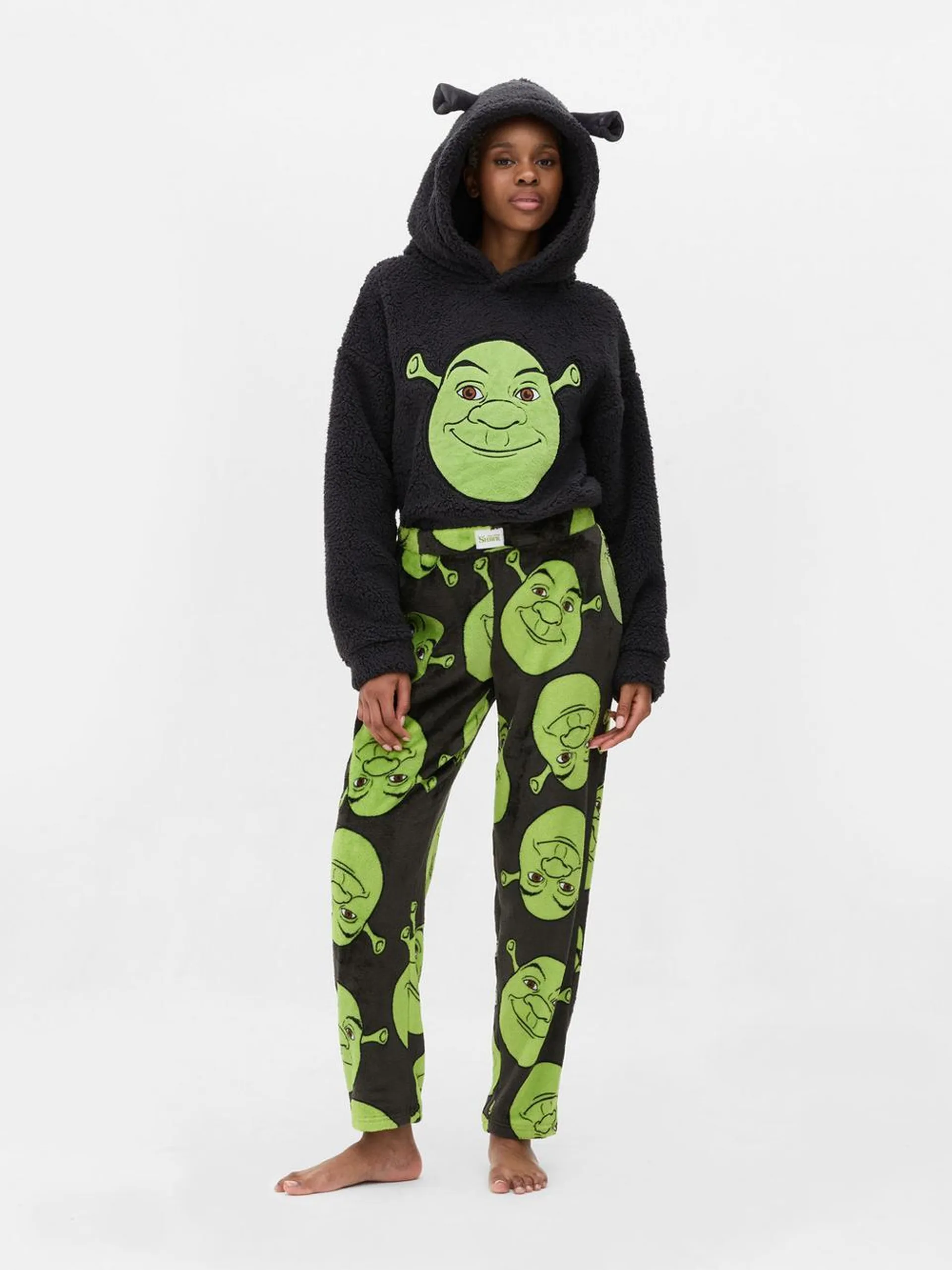 Bas de pyjama en molleton personnage Shrek à coordonner