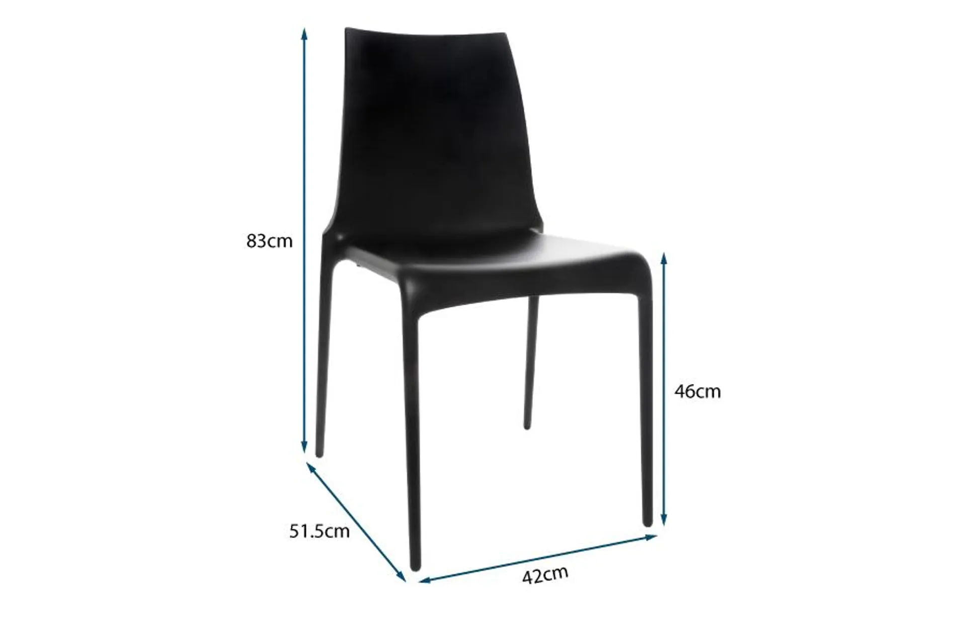 Petra Dining Chair Black