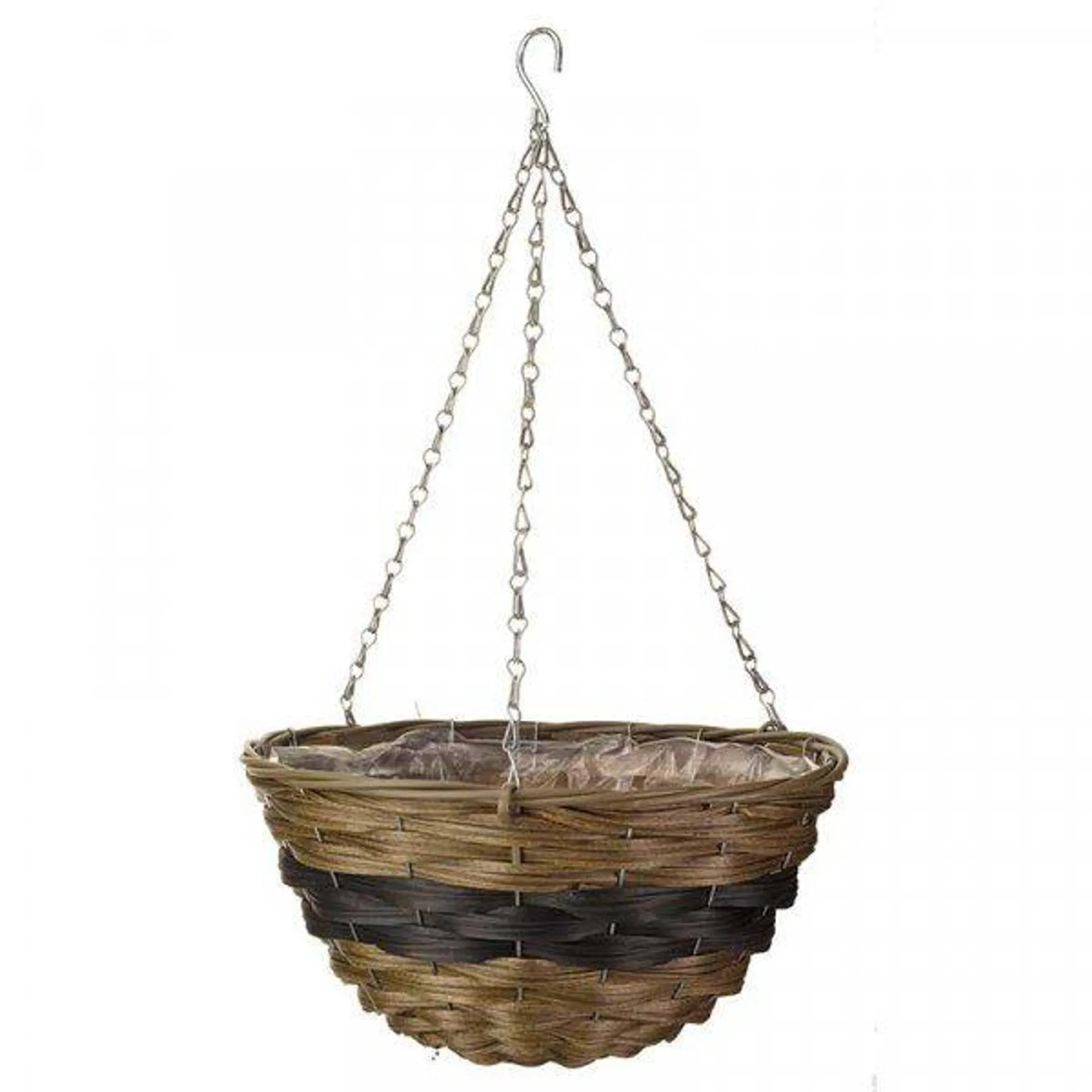 Faux Rattan Hanging Basket Firenze